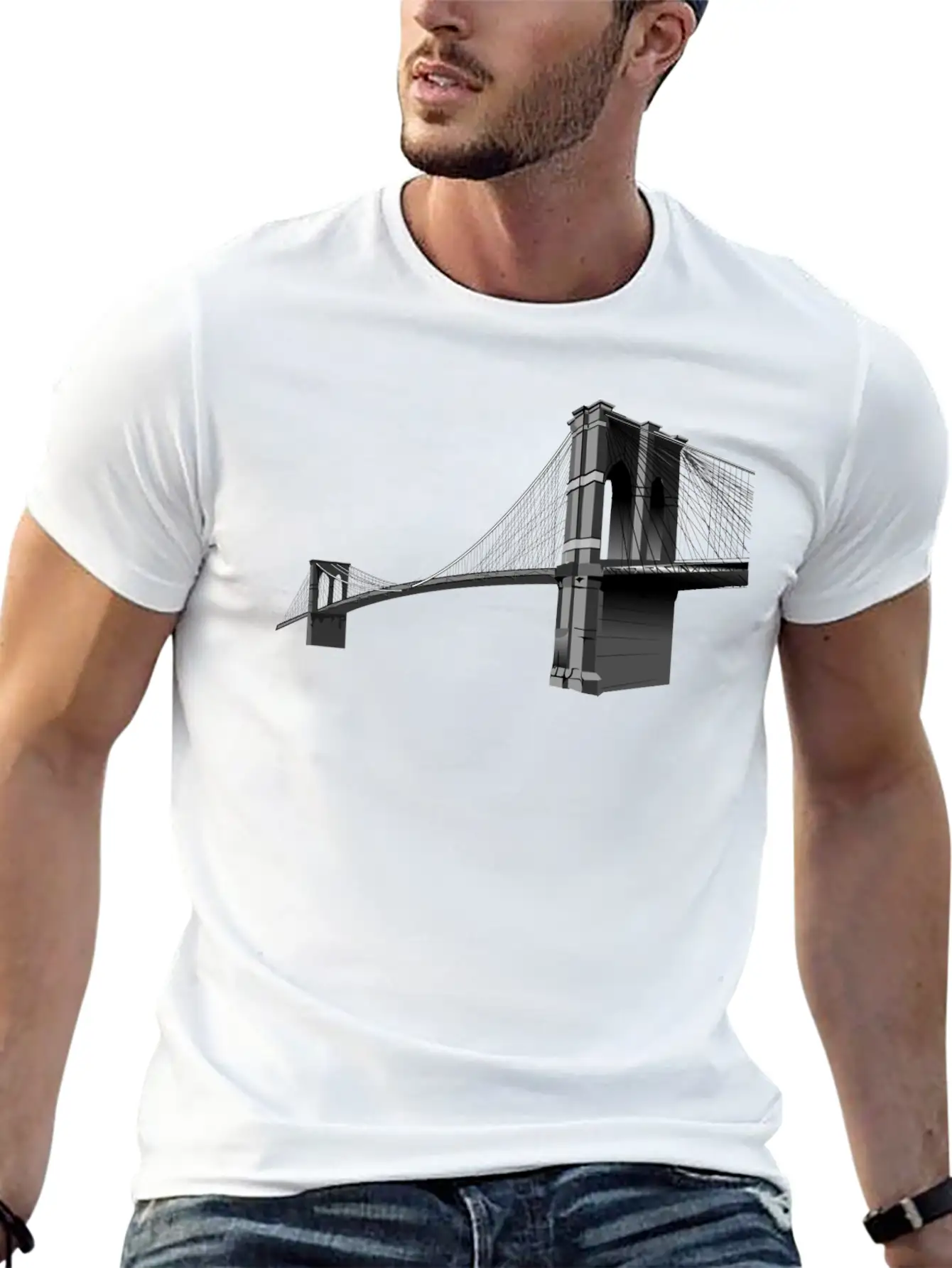 The Brooklyn Bridge Basic Graphic T-Shirt ¨C Daily Comfort In Soft Cotton
