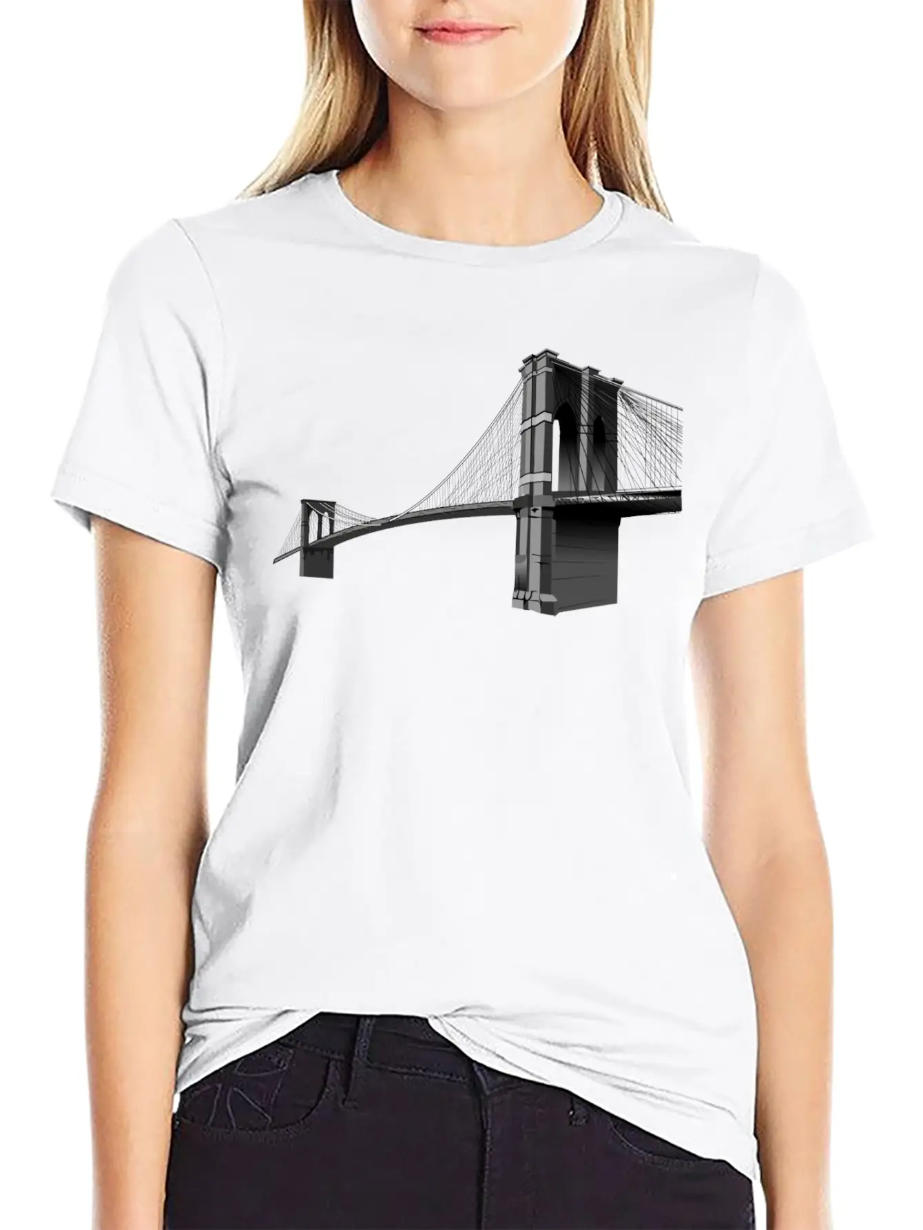 The Brooklyn Bridge Basic Graphic T-Shirt ¨C Daily Comfort In Soft Cotton