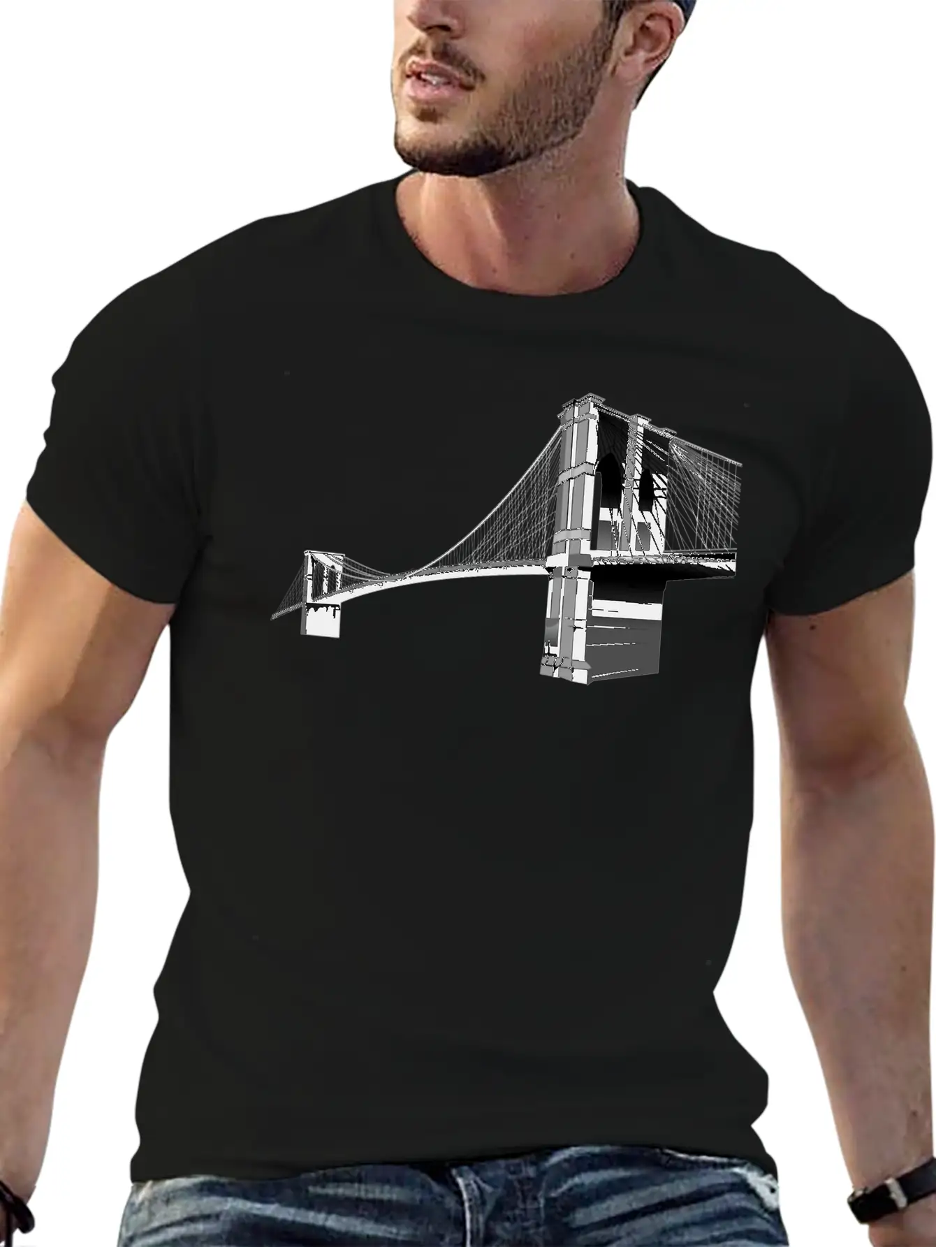 The Brooklyn Bridge Basic Graphic T-Shirt ¨C Daily Comfort In Soft Cotton