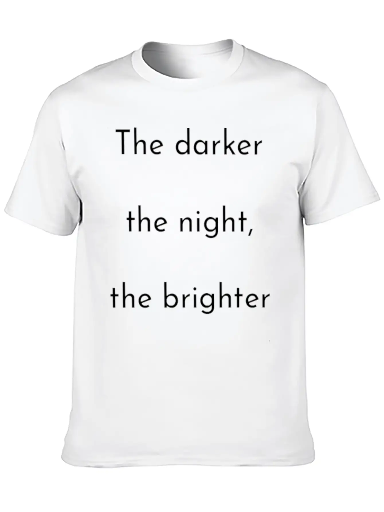 The Darker The Night Mindfulness Spiritual Basic Graphic T-Shirt ¨C Daily Comfort In Soft Cotton
