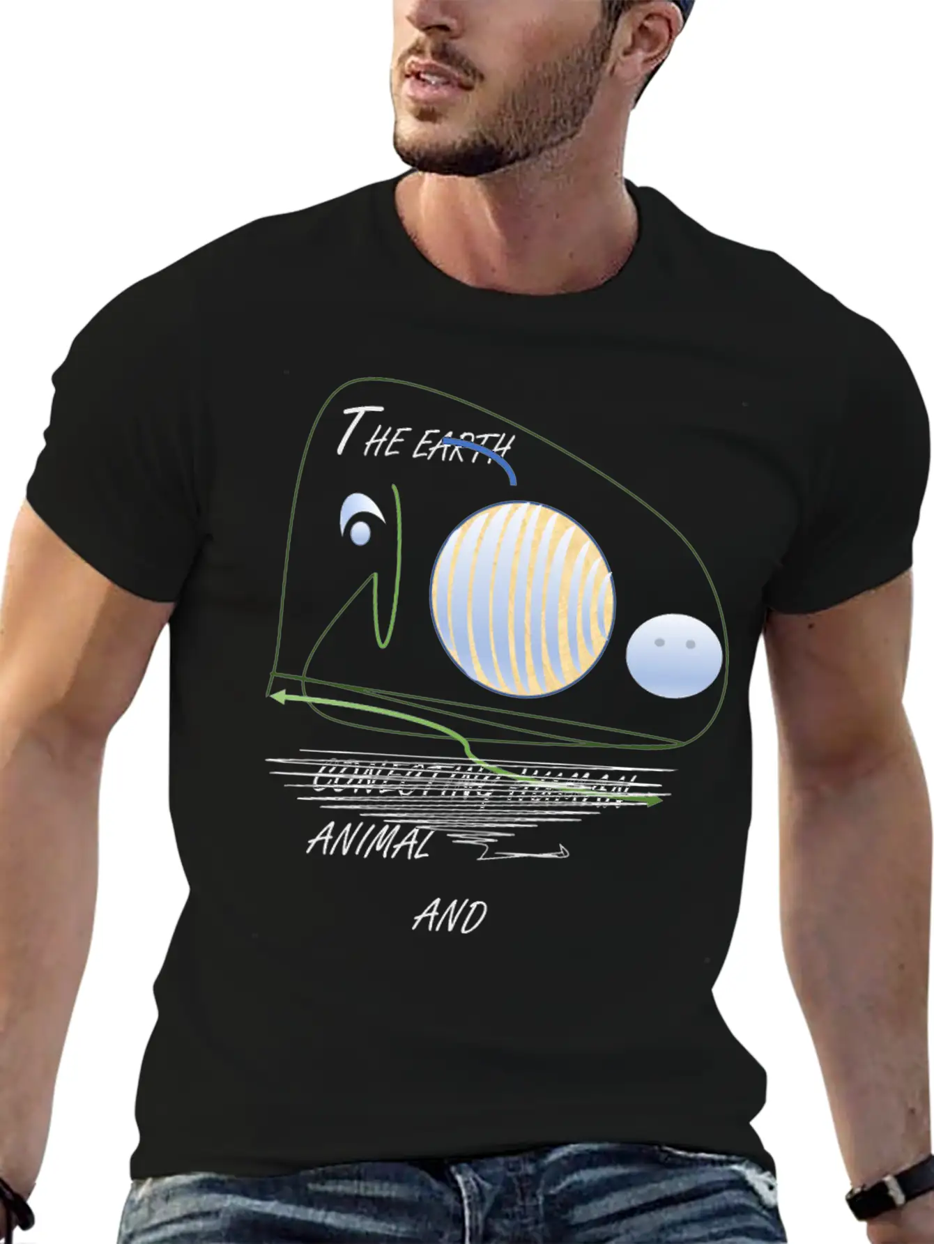 THE EARTH Soft Cotton Short Sleeve Tee ¨C Unisex Wardrobe Staple