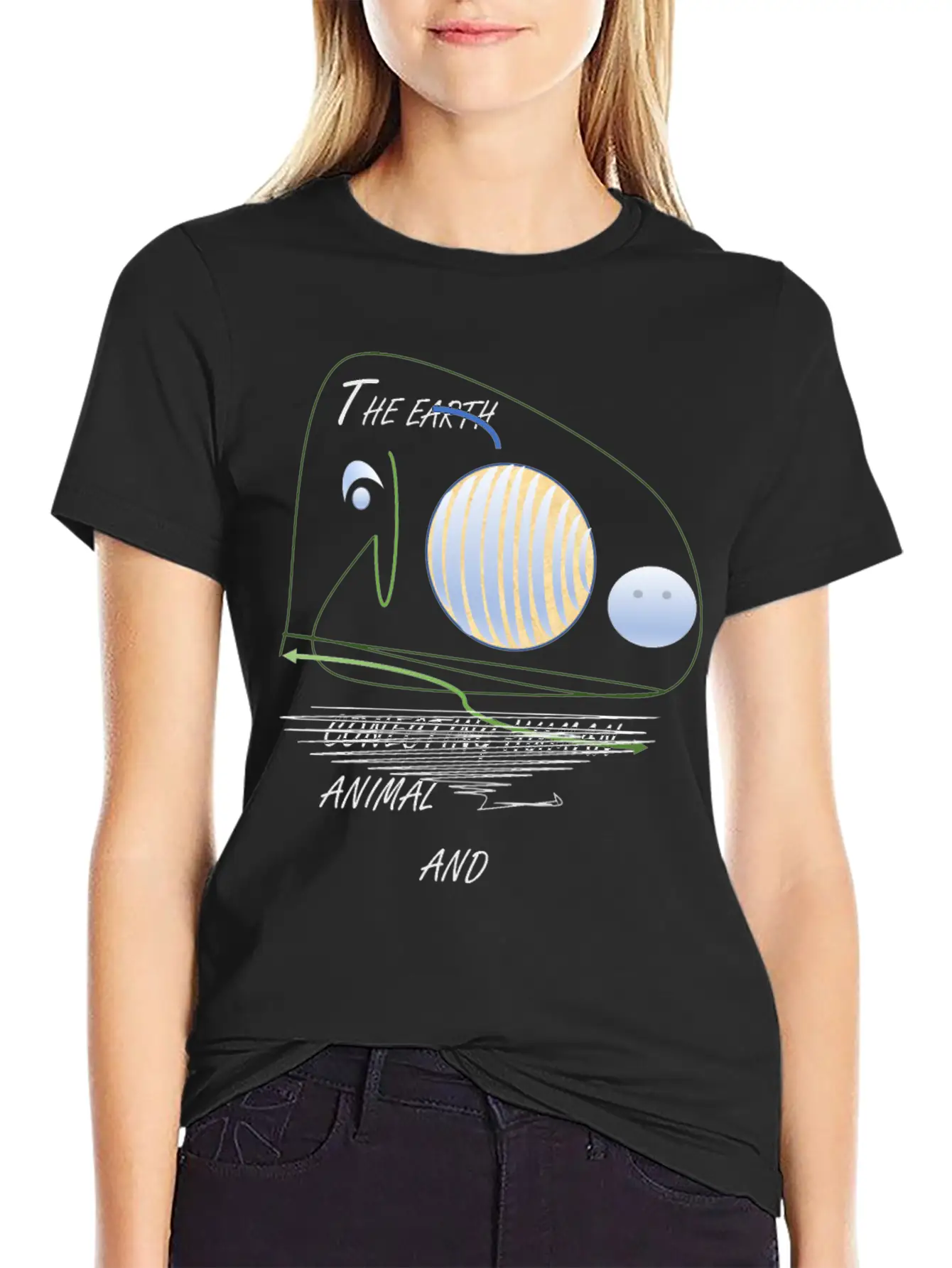 THE EARTH Soft Cotton Short Sleeve Tee ¨C Unisex Wardrobe Staple