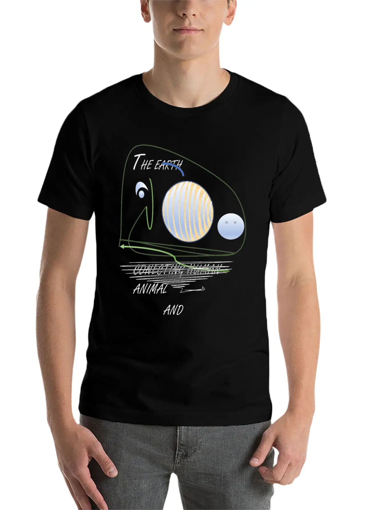 THE EARTH Soft Cotton Short Sleeve Tee ¨C Unisex Wardrobe Staple