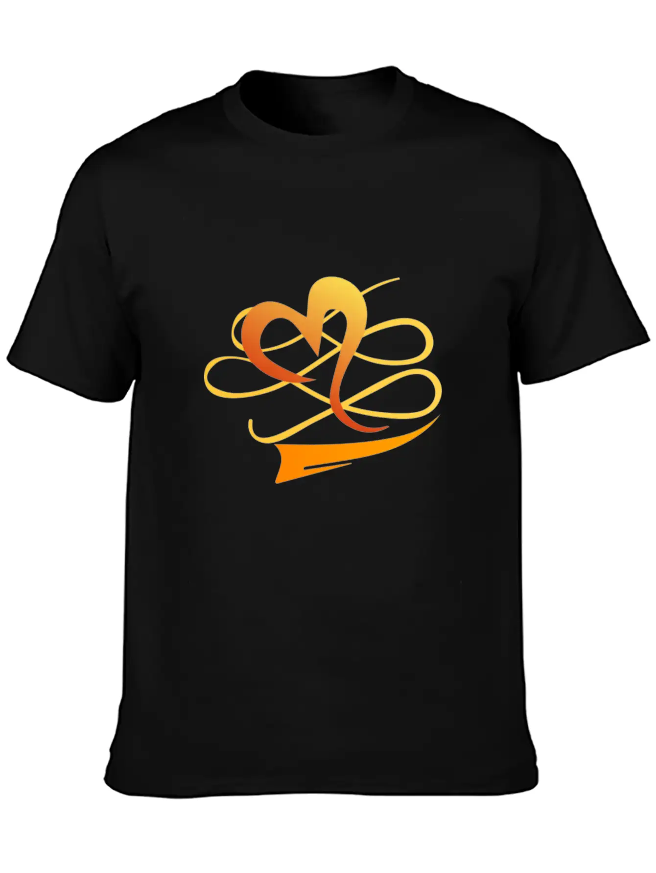 The Golden Heart Essential Cotton Tee For Daily Outfits ¨C Unisex Style