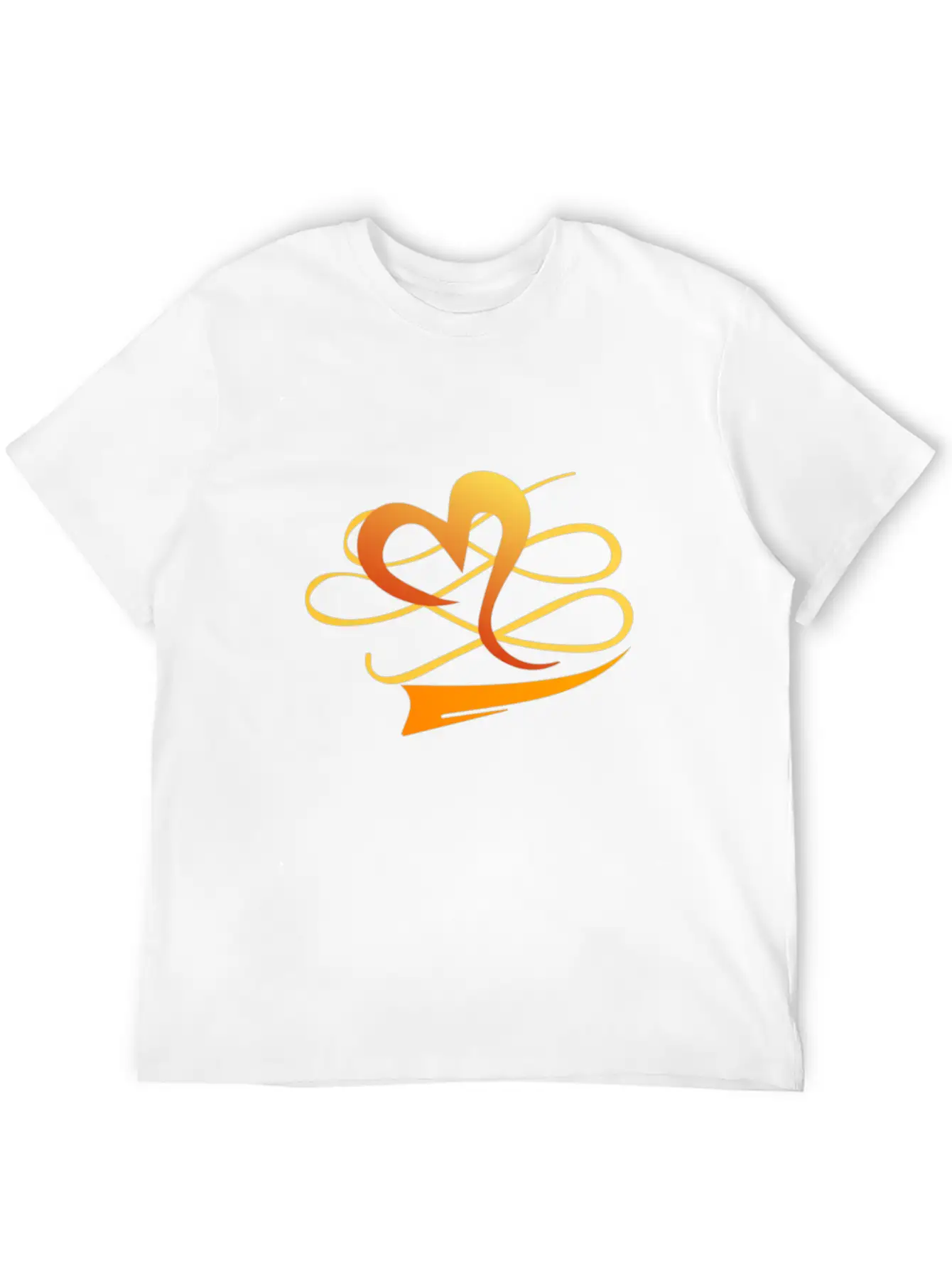The Golden Heart Essential Cotton Tee For Daily Outfits ¨C Unisex Style