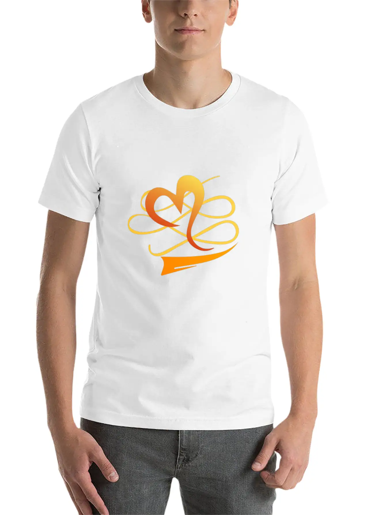 The Golden Heart Essential Cotton Tee For Daily Outfits ¨C Unisex Style