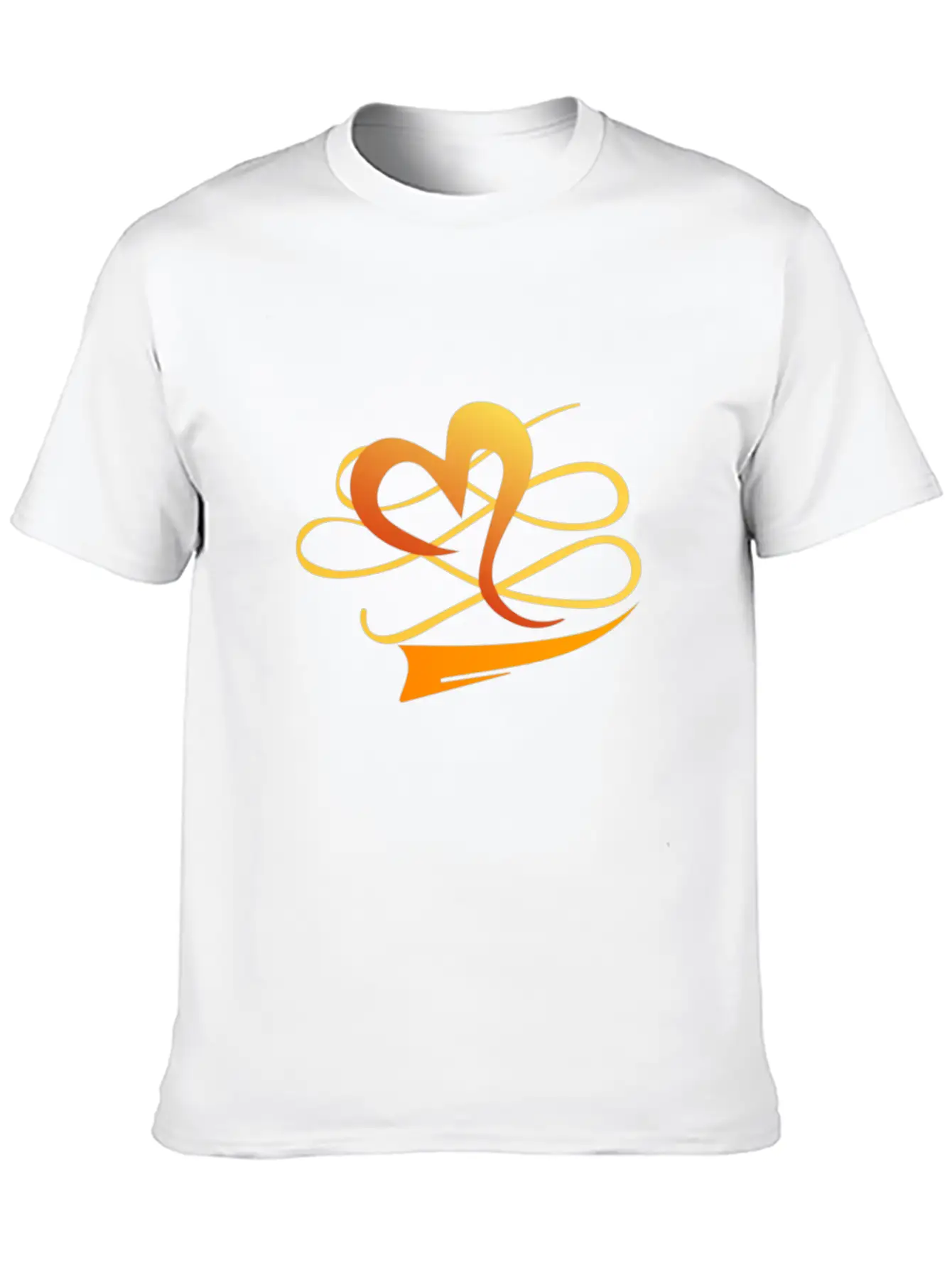 The Golden Heart Essential Cotton Tee For Daily Outfits ¨C Unisex Style