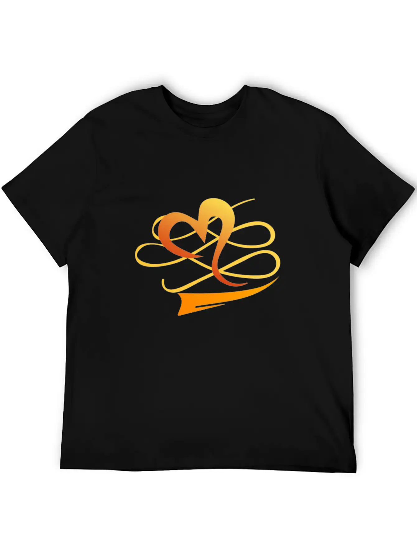 The Golden Heart Essential Cotton Tee For Daily Outfits ¨C Unisex Style