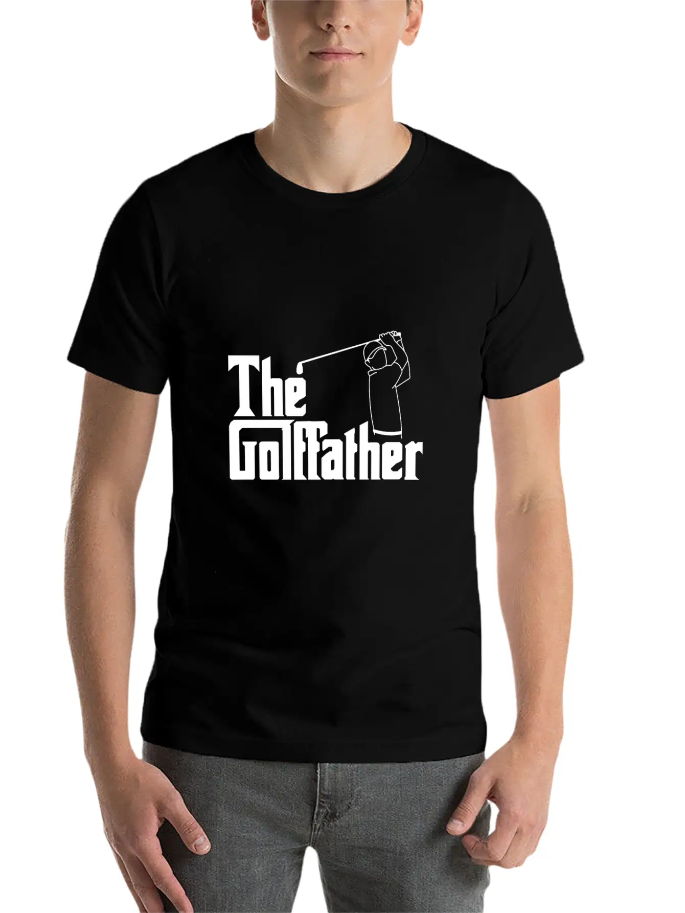 The Golf Father The Golffather Golfer Shirt Basic Graphic T-Shirt ¨C Daily Comfort In Soft Cotton