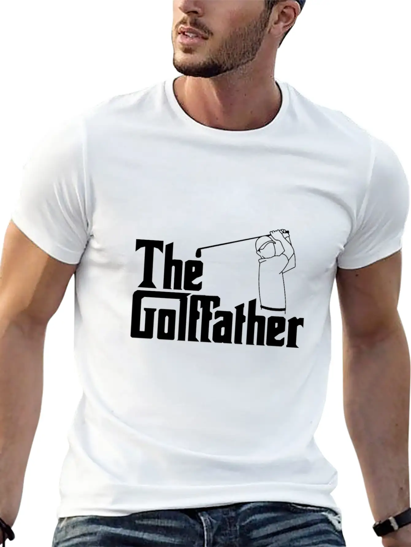 The Golf Father The Golffather Golfer Shirt Basic Graphic T-Shirt ¨C Daily Comfort In Soft Cotton
