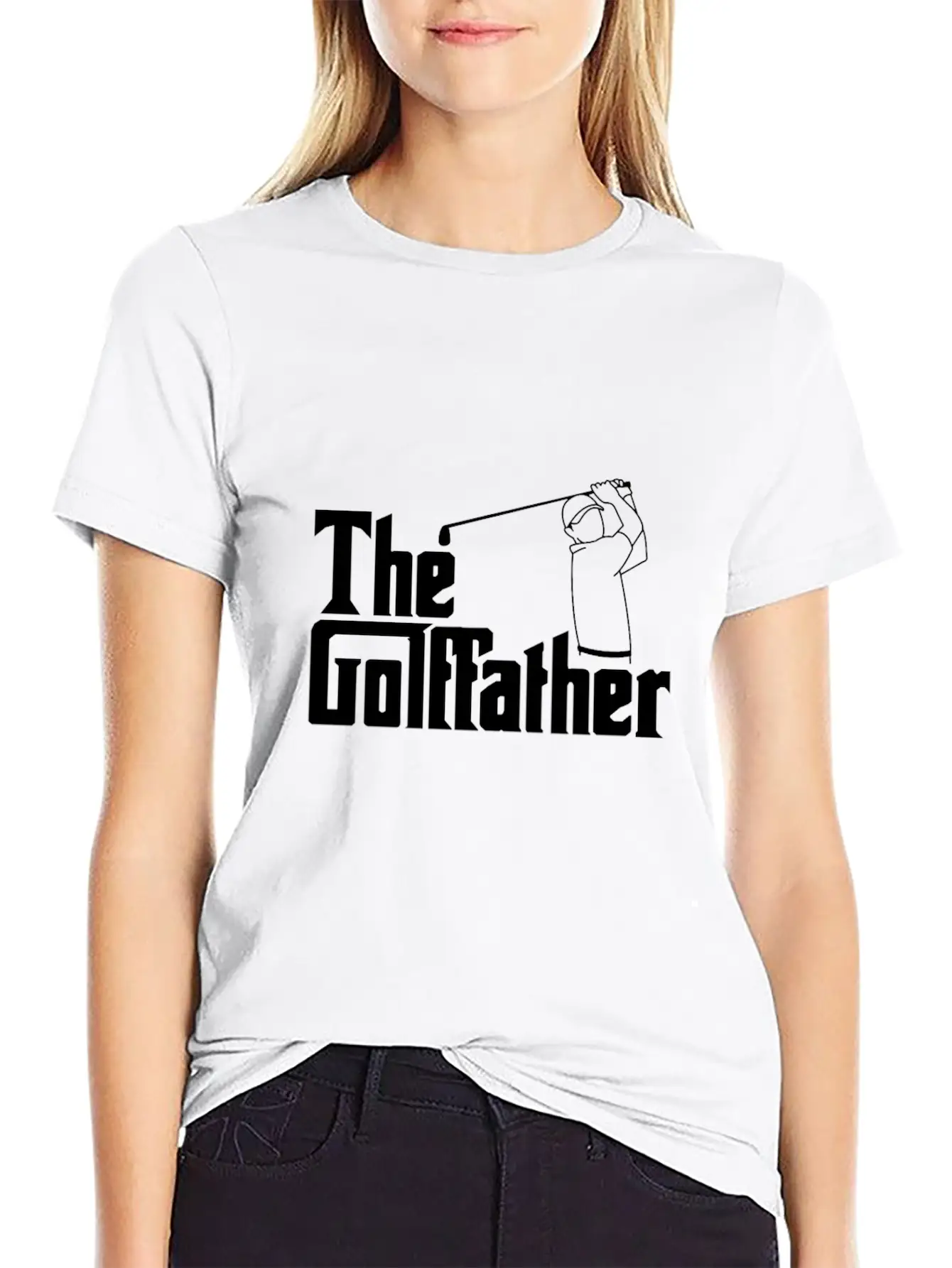 The Golf Father The Golffather Golfer Shirt Basic Graphic T-Shirt ¨C Daily Comfort In Soft Cotton
