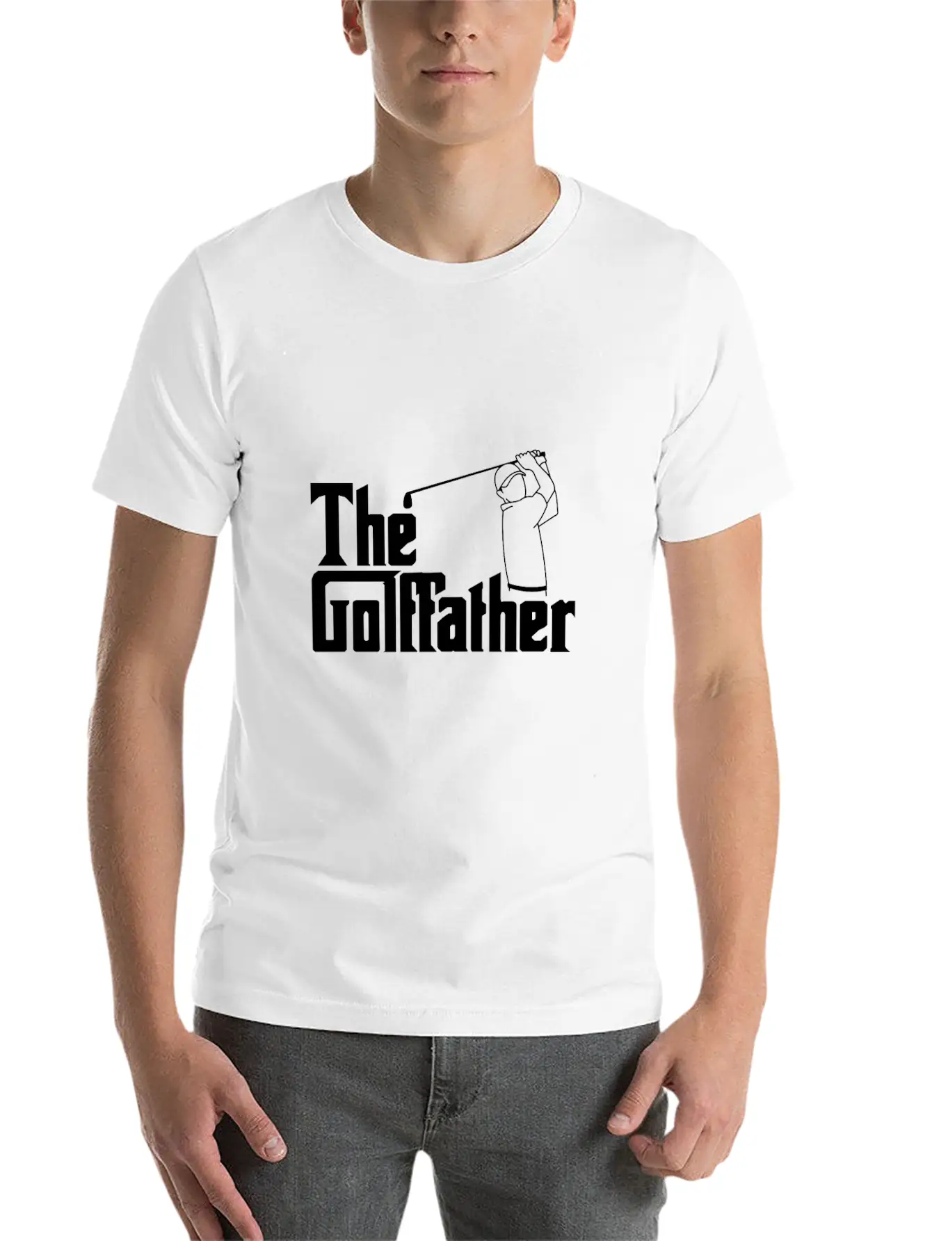 The Golf Father The Golffather Golfer Shirt Basic Graphic T-Shirt ¨C Daily Comfort In Soft Cotton