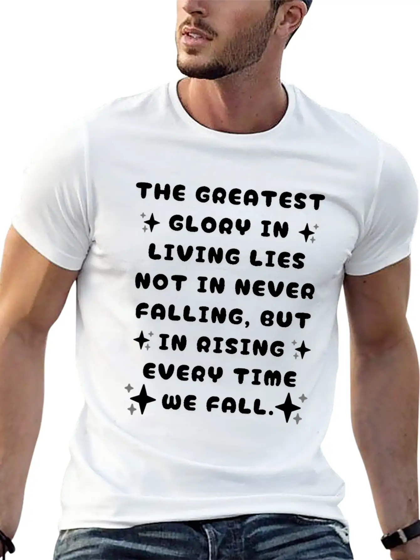 The Greatest Glory In Living Unisex Casual T-Shirt ¨C Clean Design For Daily Comfort