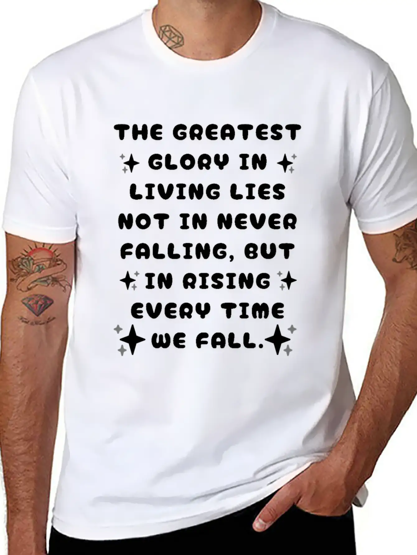 The Greatest Glory In Living Unisex Casual T-Shirt ¨C Clean Design For Daily Comfort