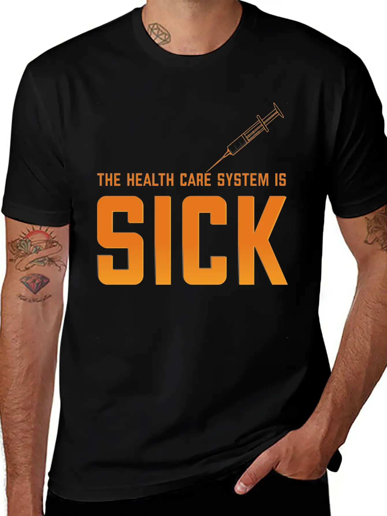THE HEALTH CARE Unisex Casual T-Shirt ¨C Clean Design For Daily Comfort