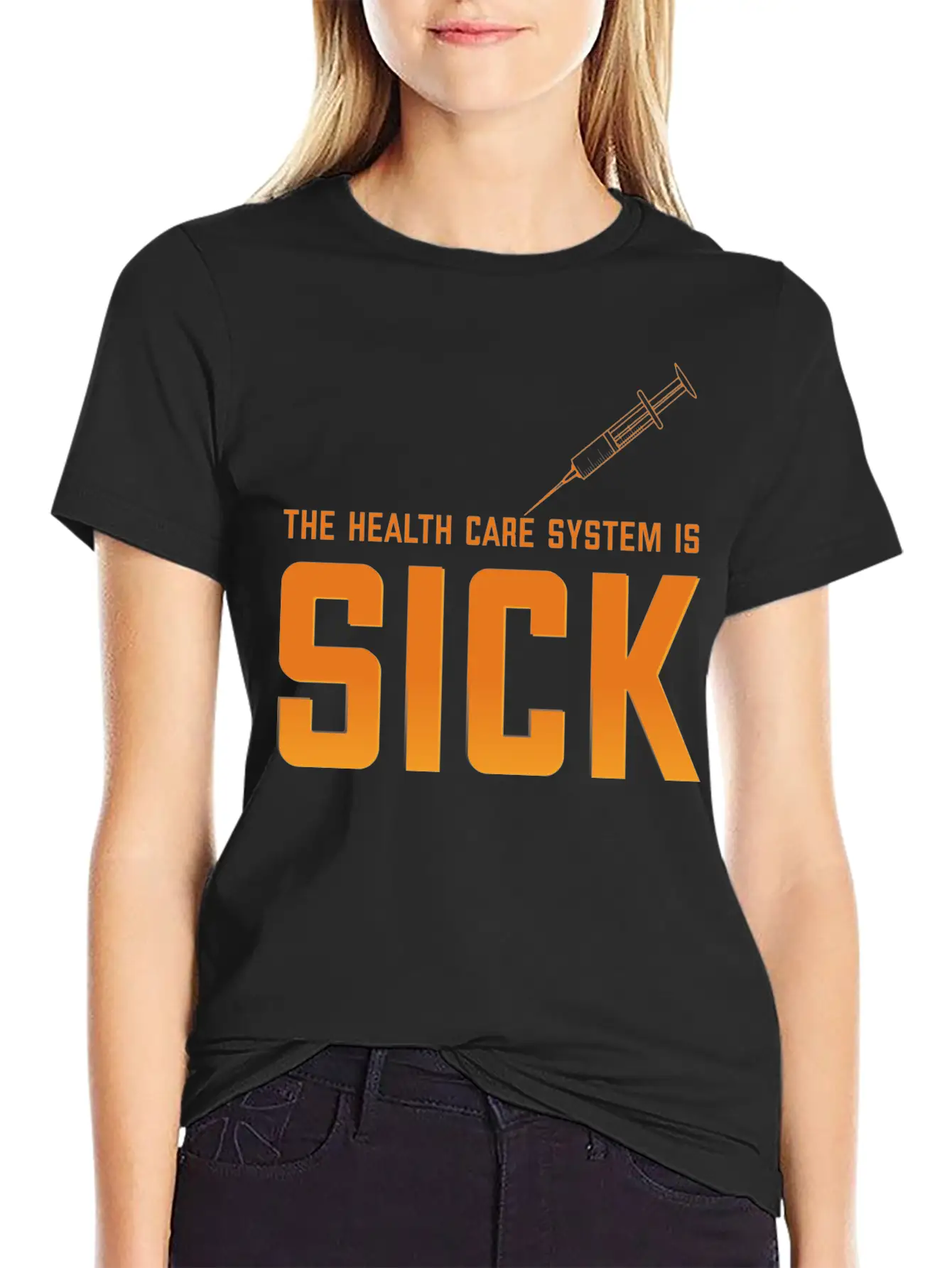 THE HEALTH CARE Unisex Casual T-Shirt ¨C Clean Design For Daily Comfort