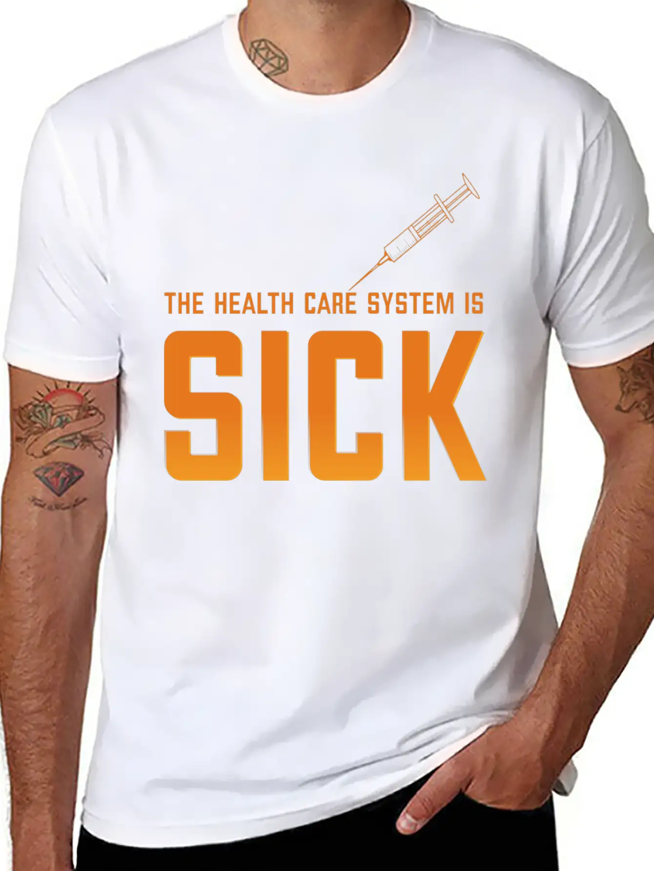 THE HEALTH CARE Unisex Casual T-Shirt ¨C Clean Design For Daily Comfort