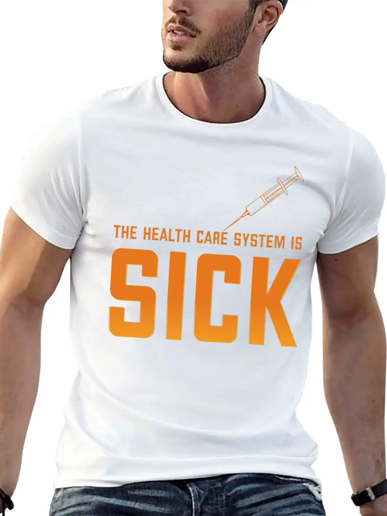 THE HEALTH CARE Unisex Casual T-Shirt ¨C Clean Design For Daily Comfort