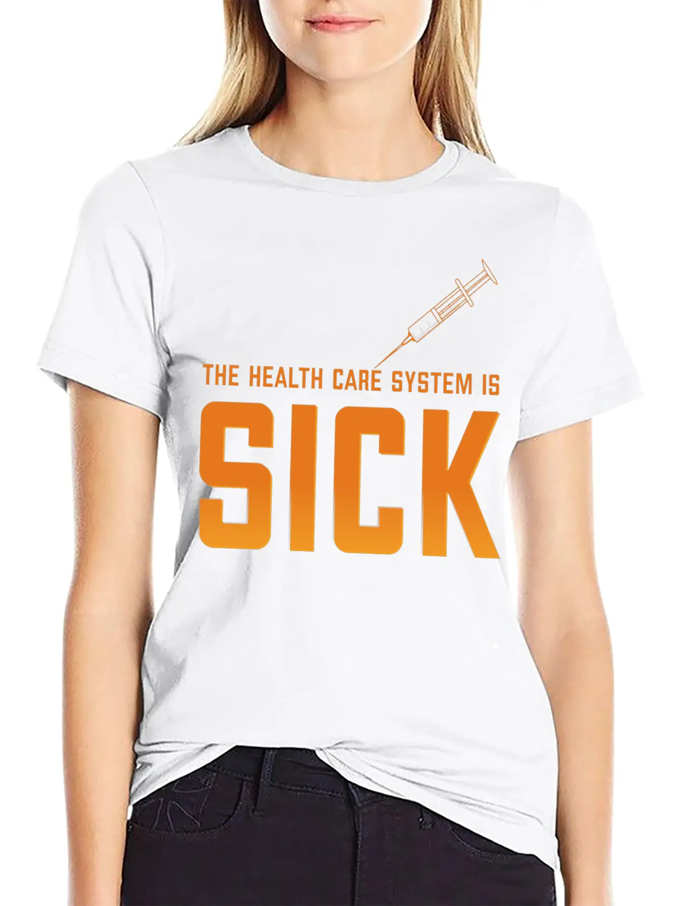 THE HEALTH CARE Unisex Casual T-Shirt ¨C Clean Design For Daily Comfort
