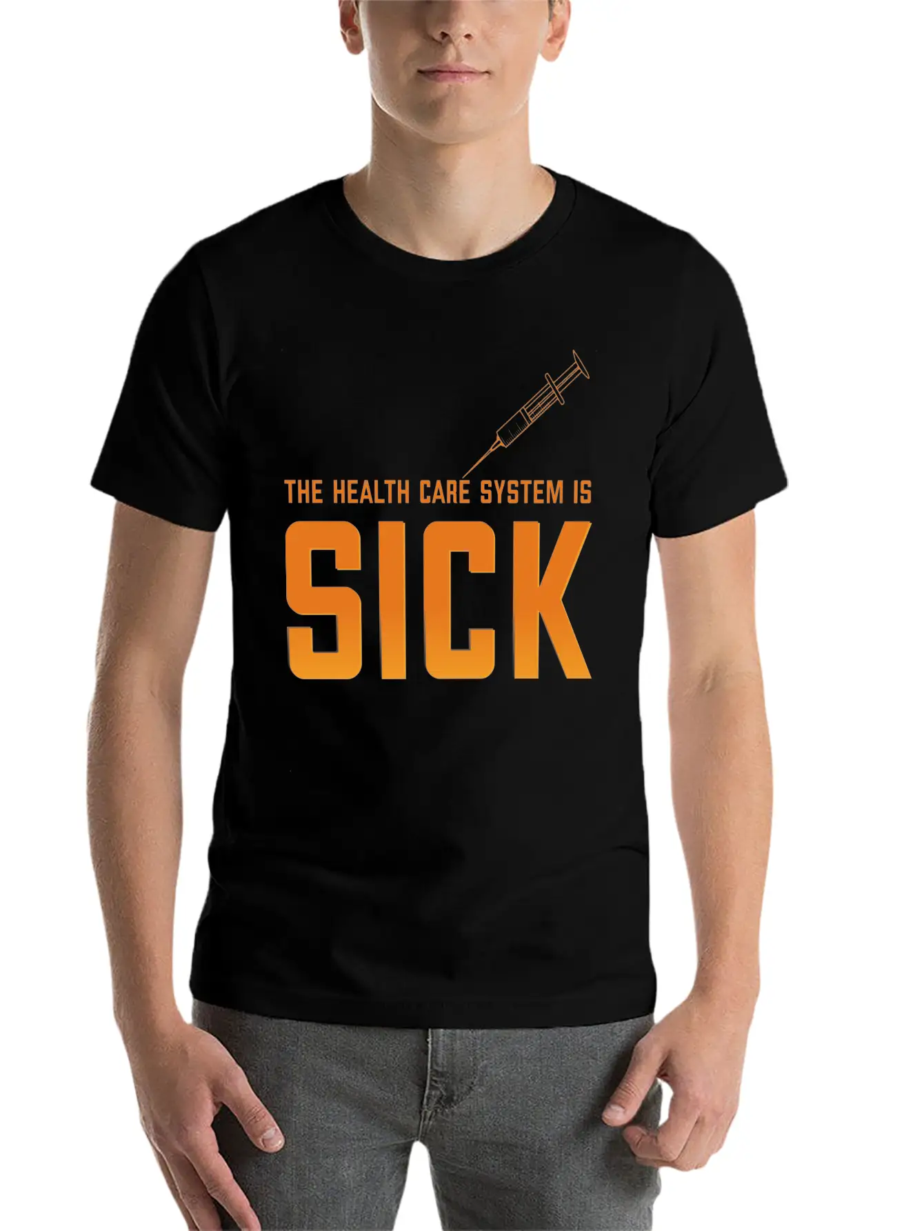 THE HEALTH CARE Unisex Casual T-Shirt ¨C Clean Design For Daily Comfort