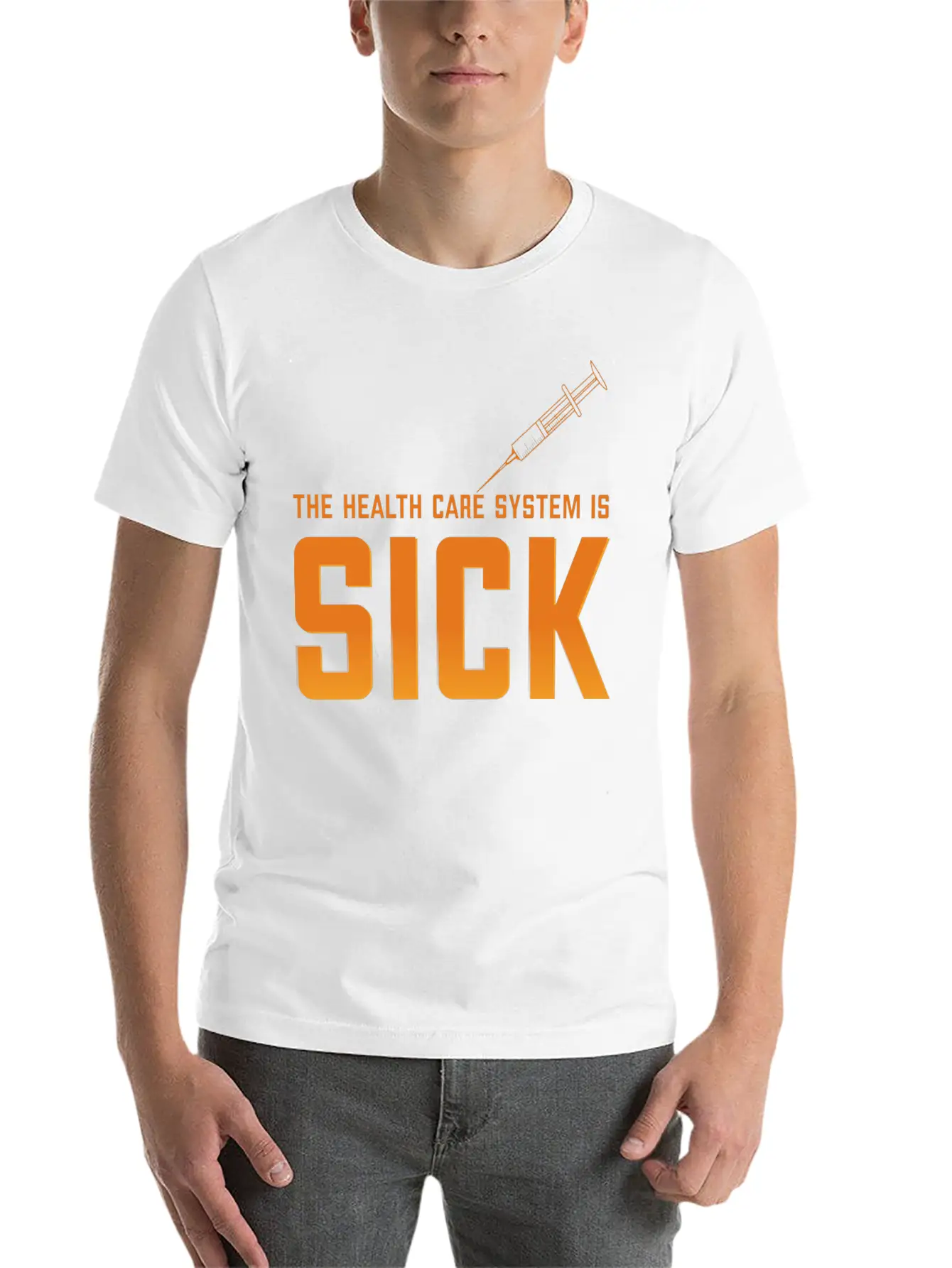 THE HEALTH CARE Unisex Casual T-Shirt ¨C Clean Design For Daily Comfort