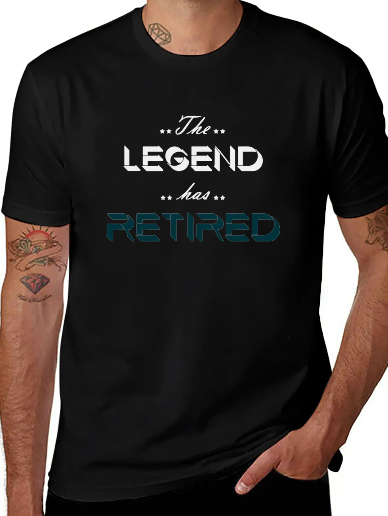 The Legend Has Retired Basic Graphic T-Shirt ¨C Daily Comfort In Soft Cotton