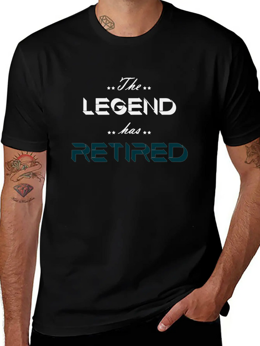 The Legend Has Retired Basic Graphic T-Shirt ¨C Daily Comfort In Soft Cotton