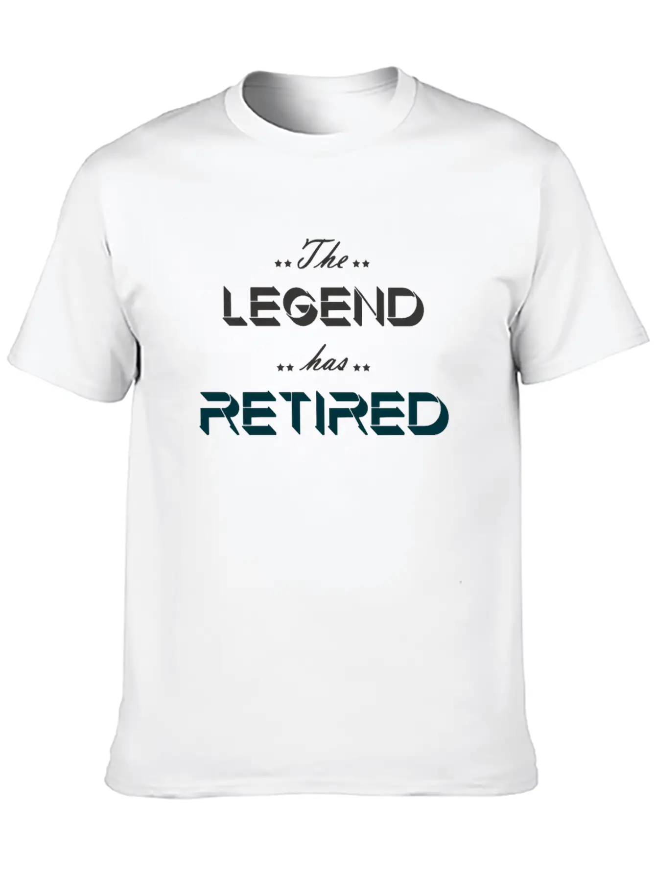 The Legend Has Retired Basic Graphic T-Shirt ¨C Daily Comfort In Soft Cotton