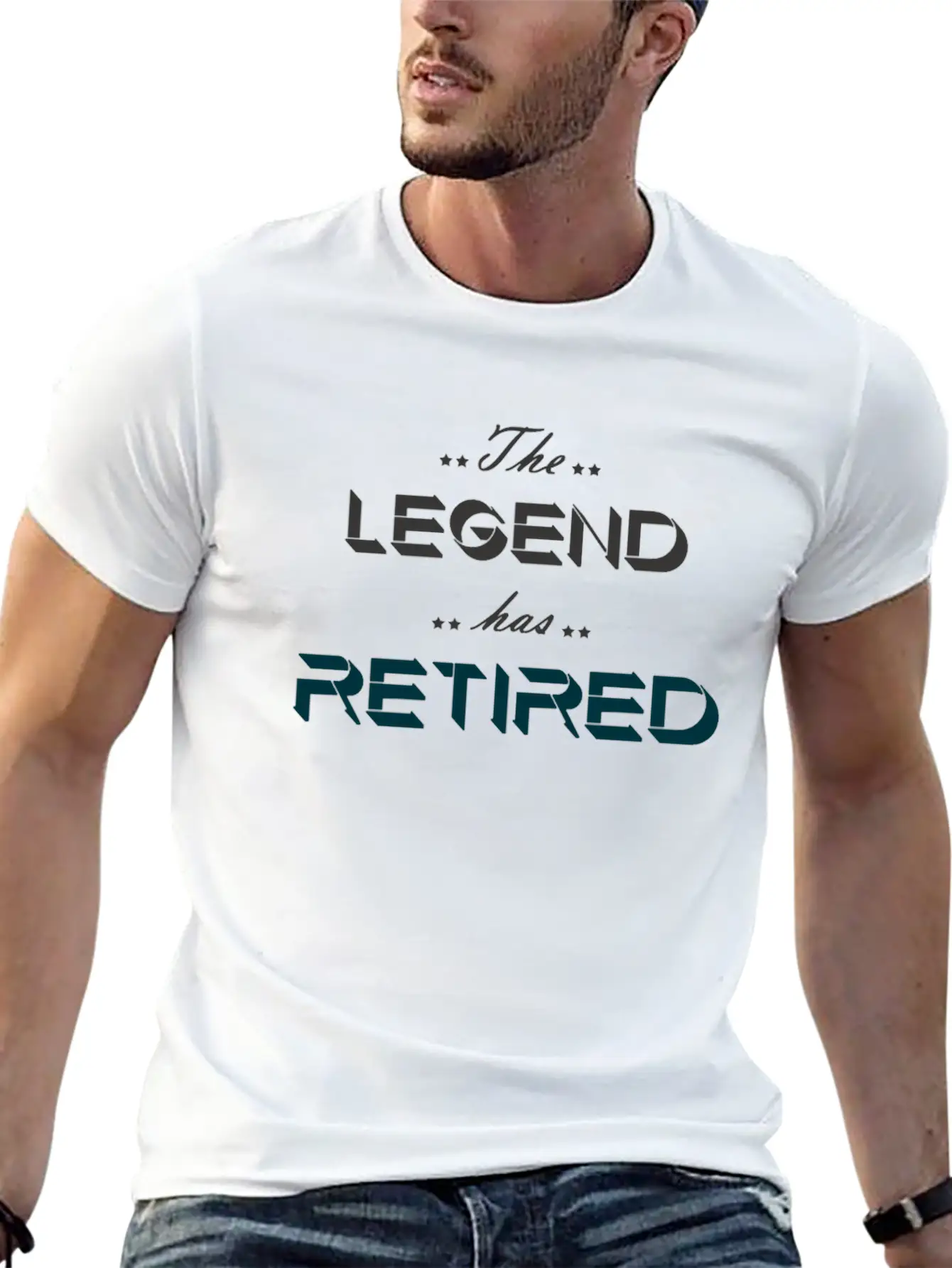 The Legend Has Retired Basic Graphic T-Shirt ¨C Daily Comfort In Soft Cotton