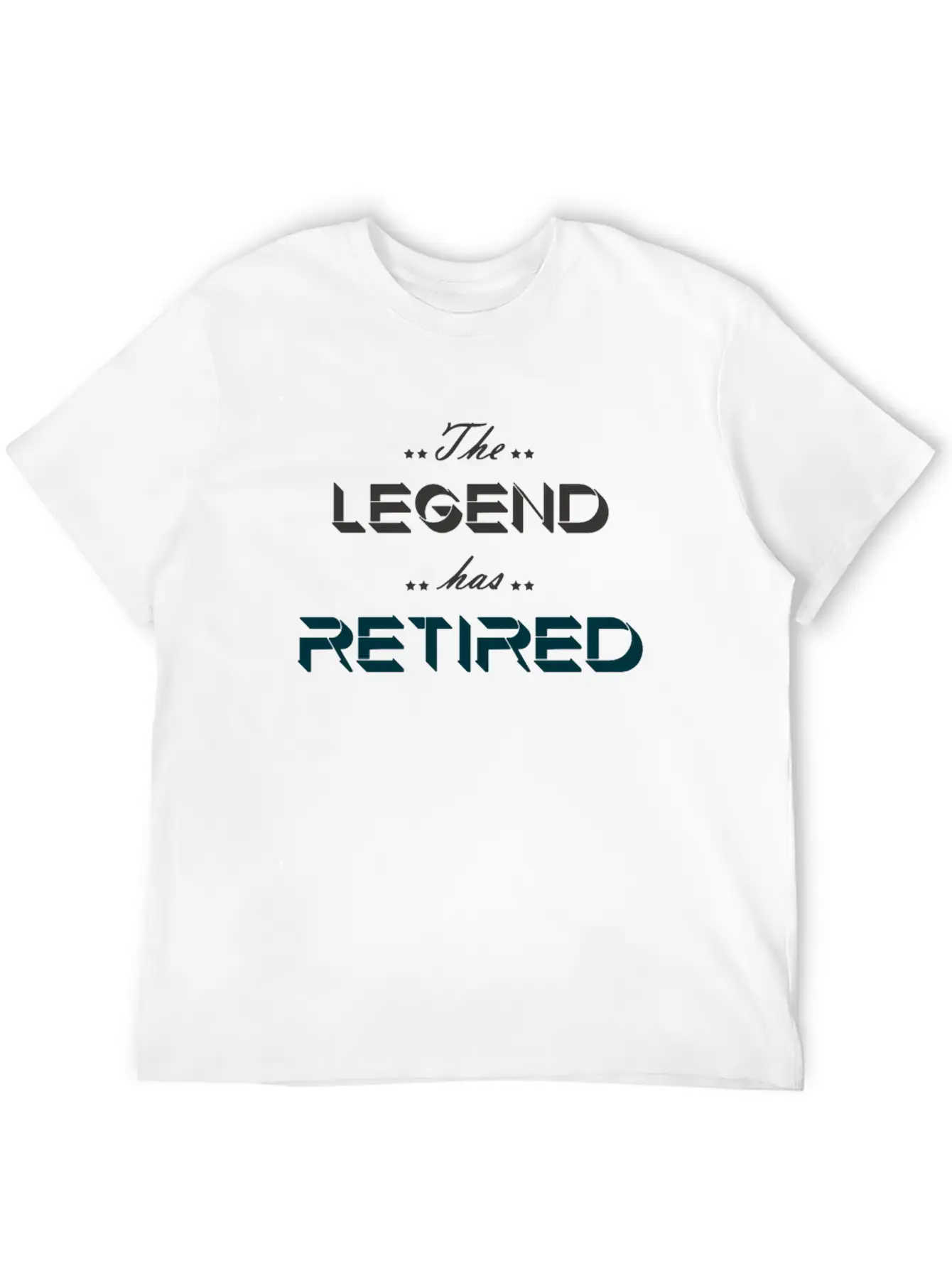 The Legend Has Retired Basic Graphic T-Shirt ¨C Daily Comfort In Soft Cotton