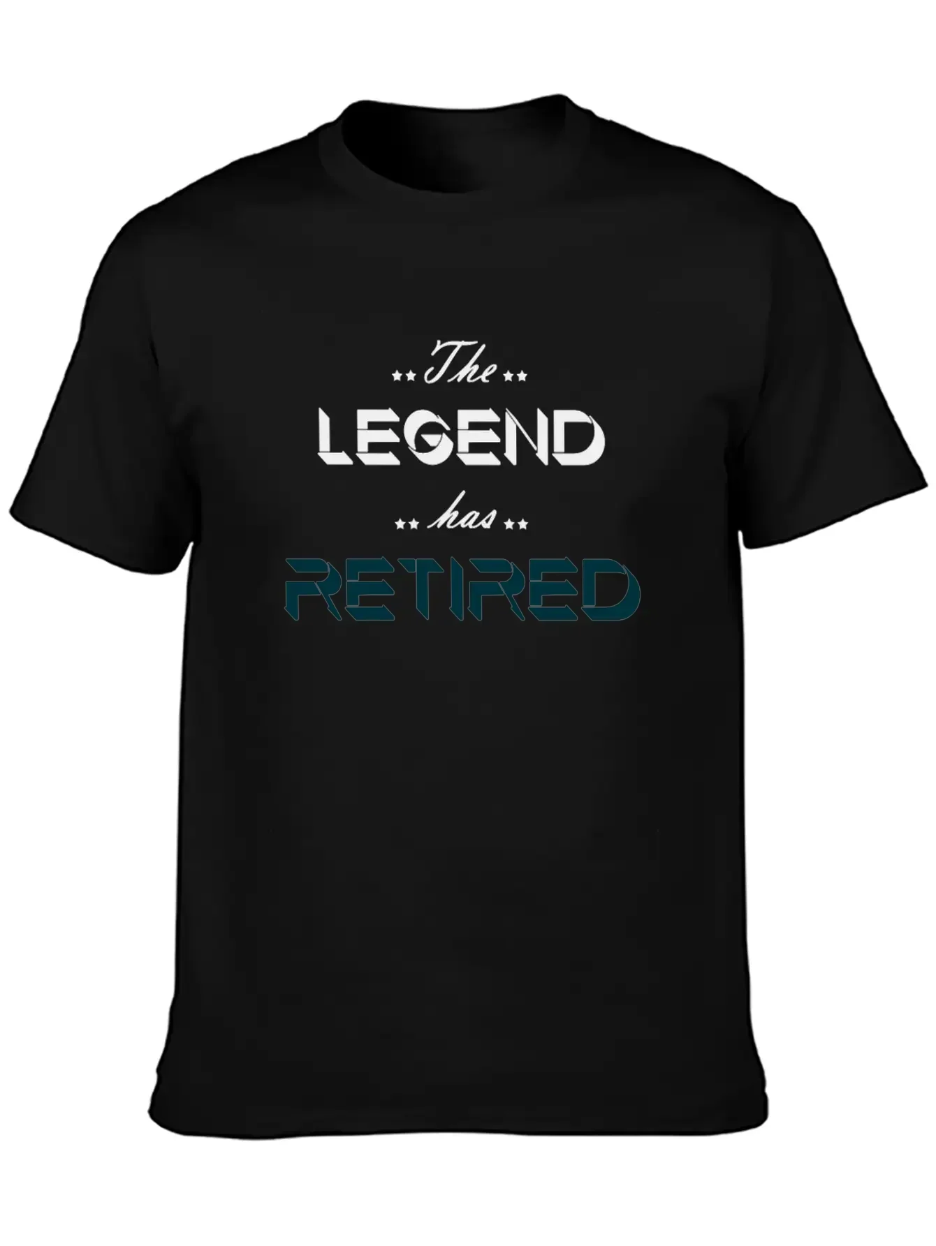 The Legend Has Retired Basic Graphic T-Shirt ¨C Daily Comfort In Soft Cotton