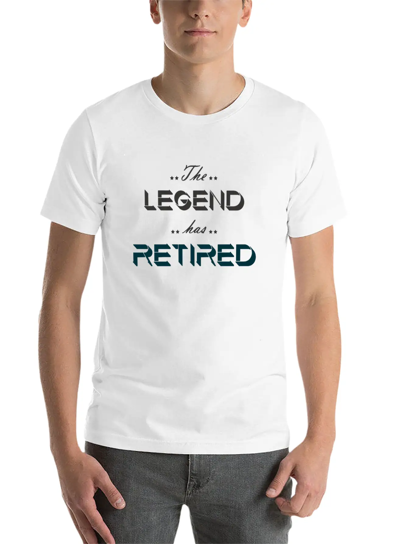 The Legend Has Retired Basic Graphic T-Shirt ¨C Daily Comfort In Soft Cotton