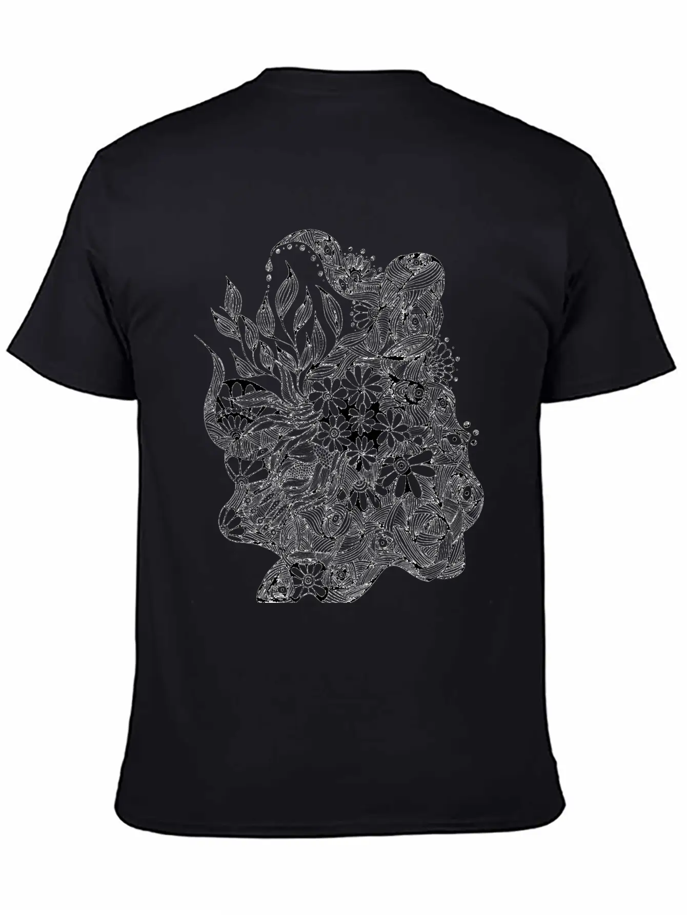 The Lined Design And The Vector Design. Essential Cotton Tee For Daily Outfits ¨C Unisex Style