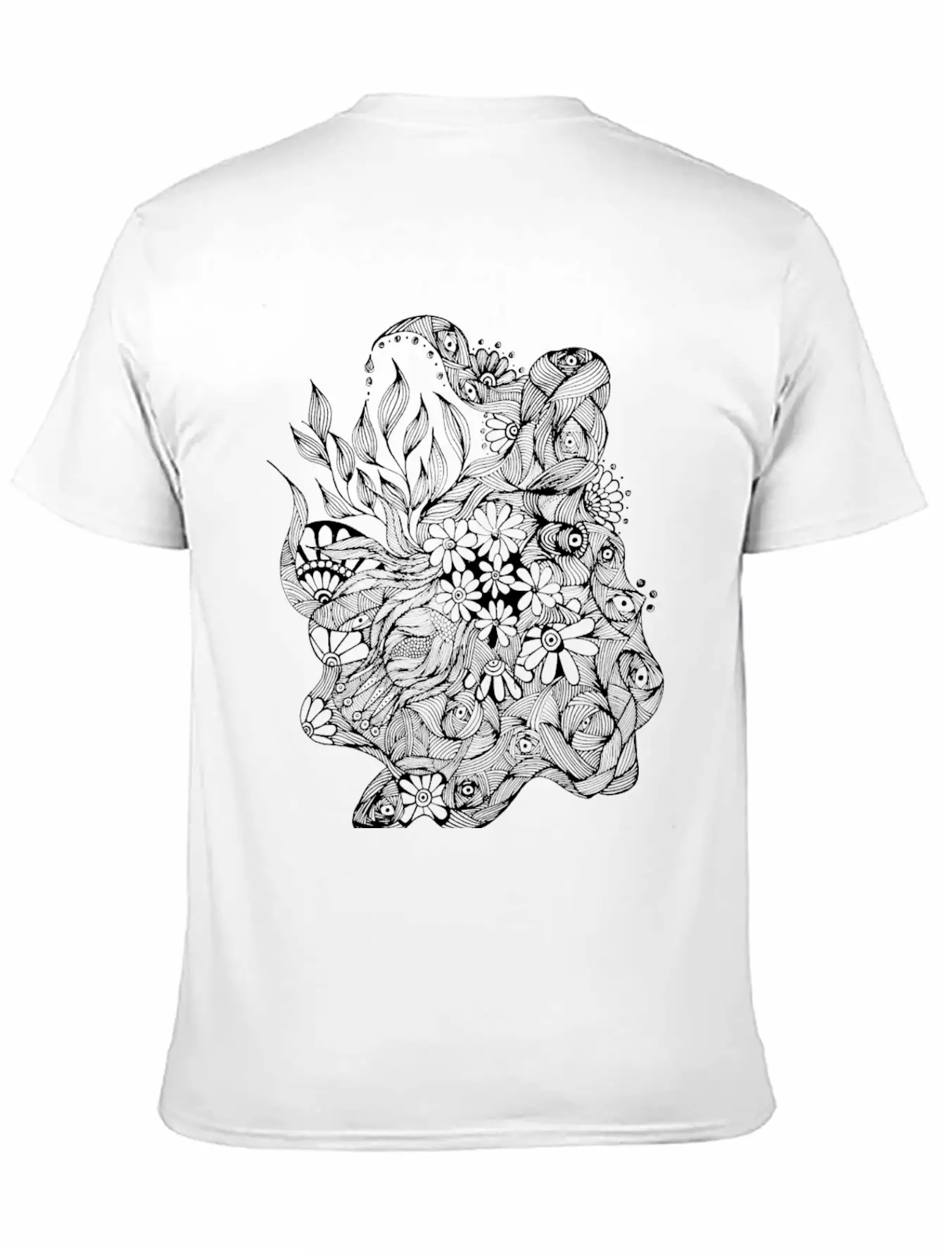 The Lined Design And The Vector Design. Essential Cotton Tee For Daily Outfits ¨C Unisex Style