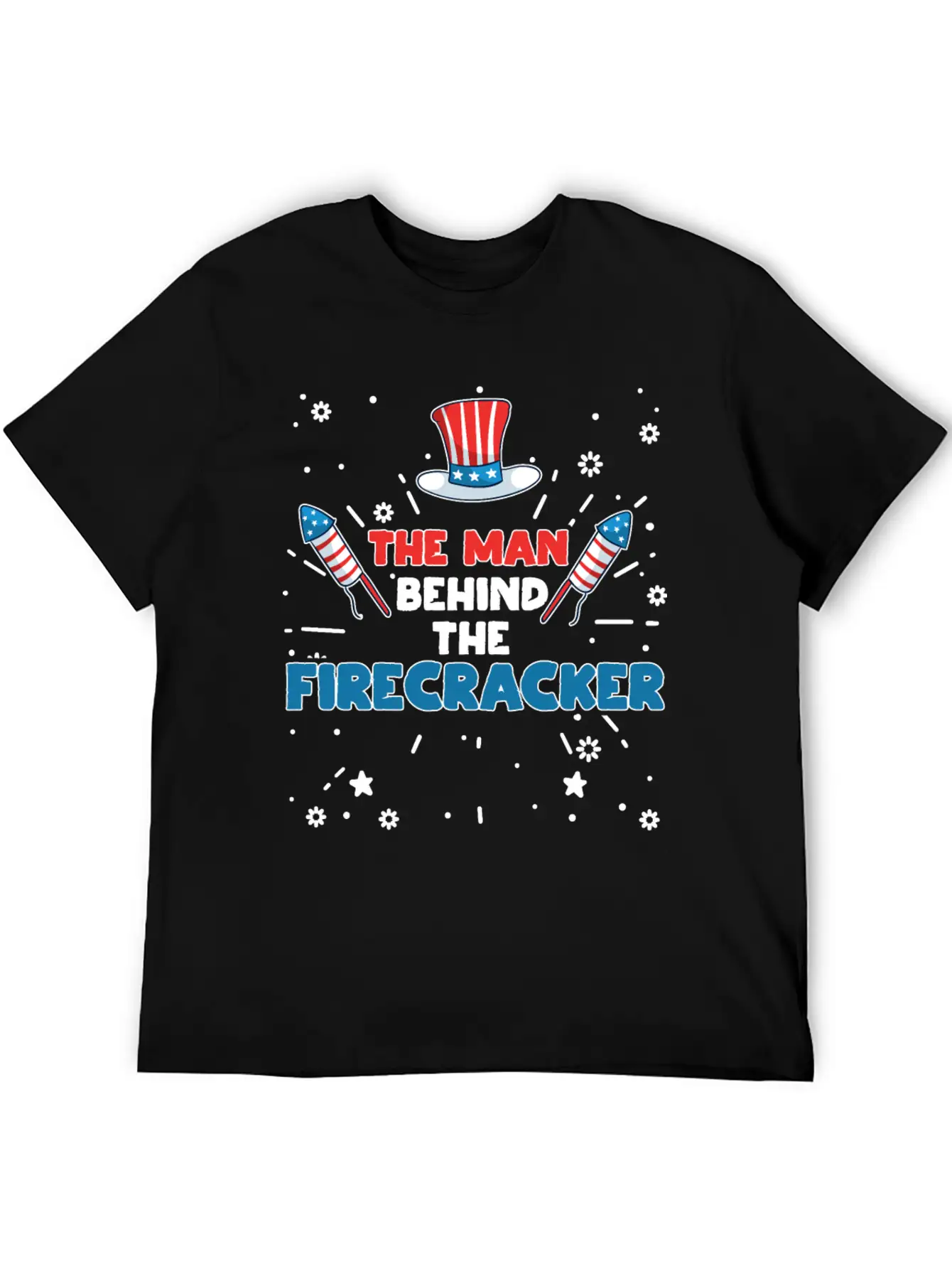 The Man Behind The Firecracker July 4th Fourth Soft Cotton Short Sleeve Tee ¨C Unisex Wardrobe Staple