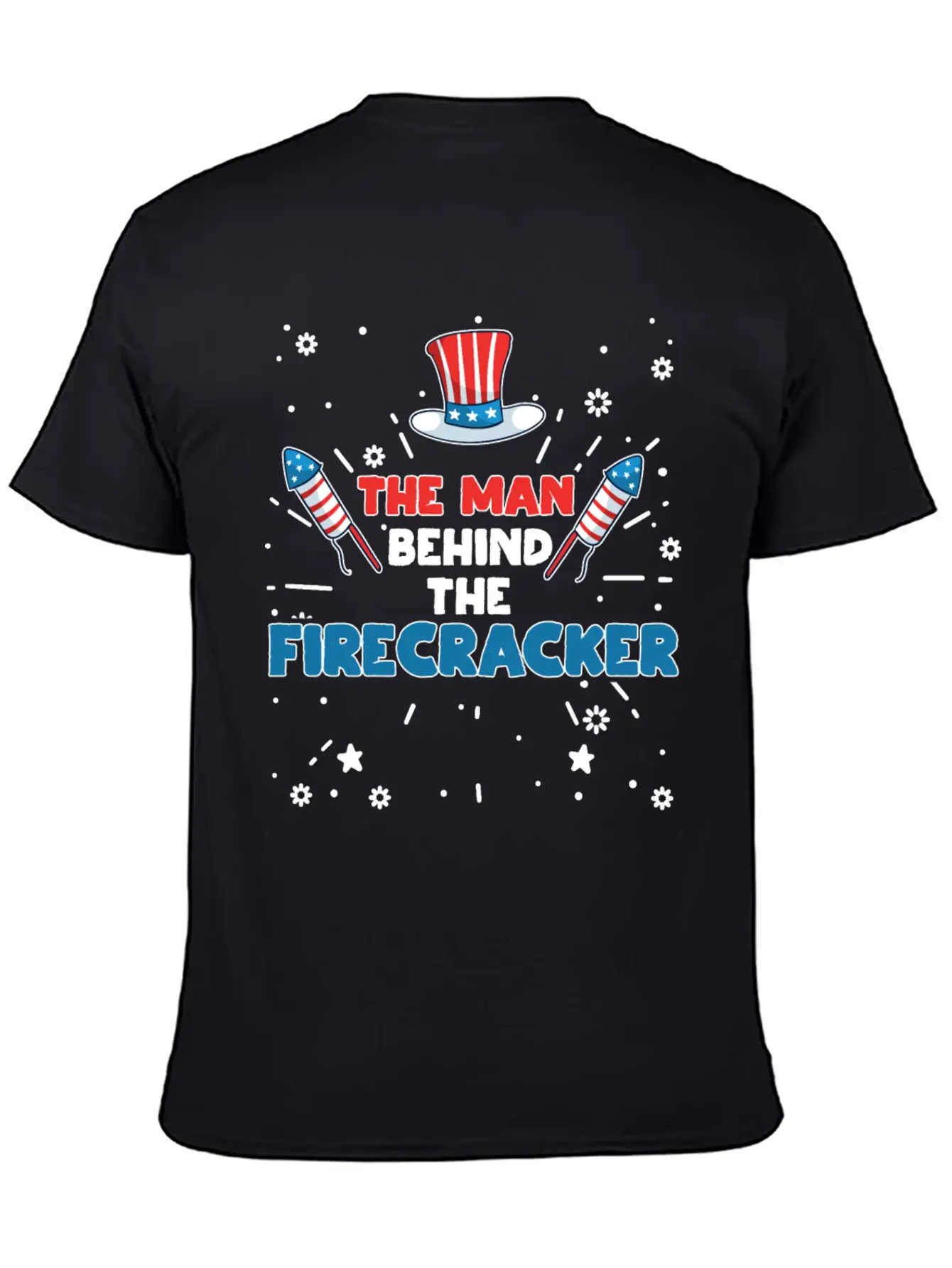 The Man Behind The Firecracker July 4th Fourth Soft Cotton Short Sleeve Tee ¨C Unisex Wardrobe Staple