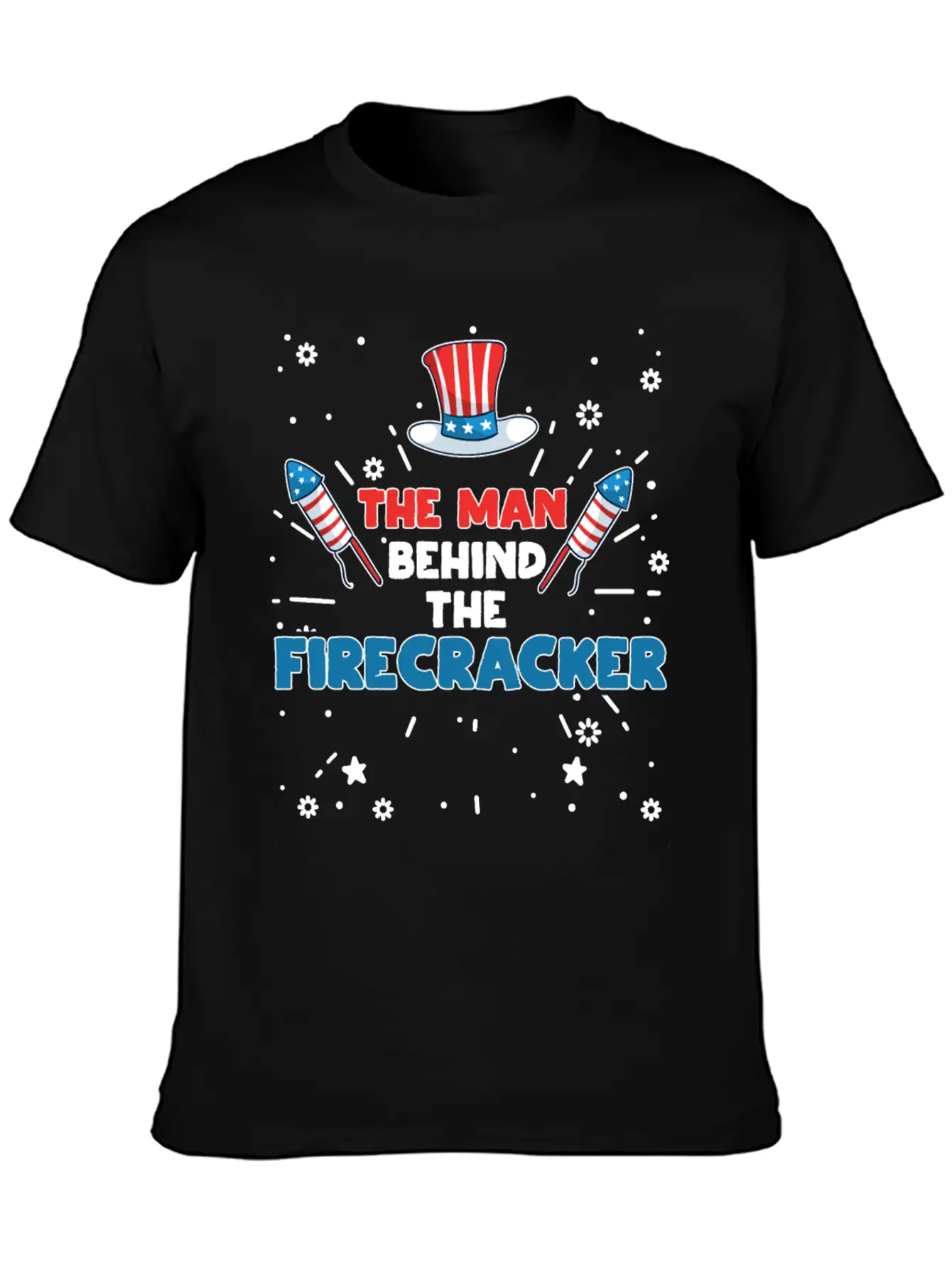 The Man Behind The Firecracker July 4th Fourth Soft Cotton Short Sleeve Tee ¨C Unisex Wardrobe Staple