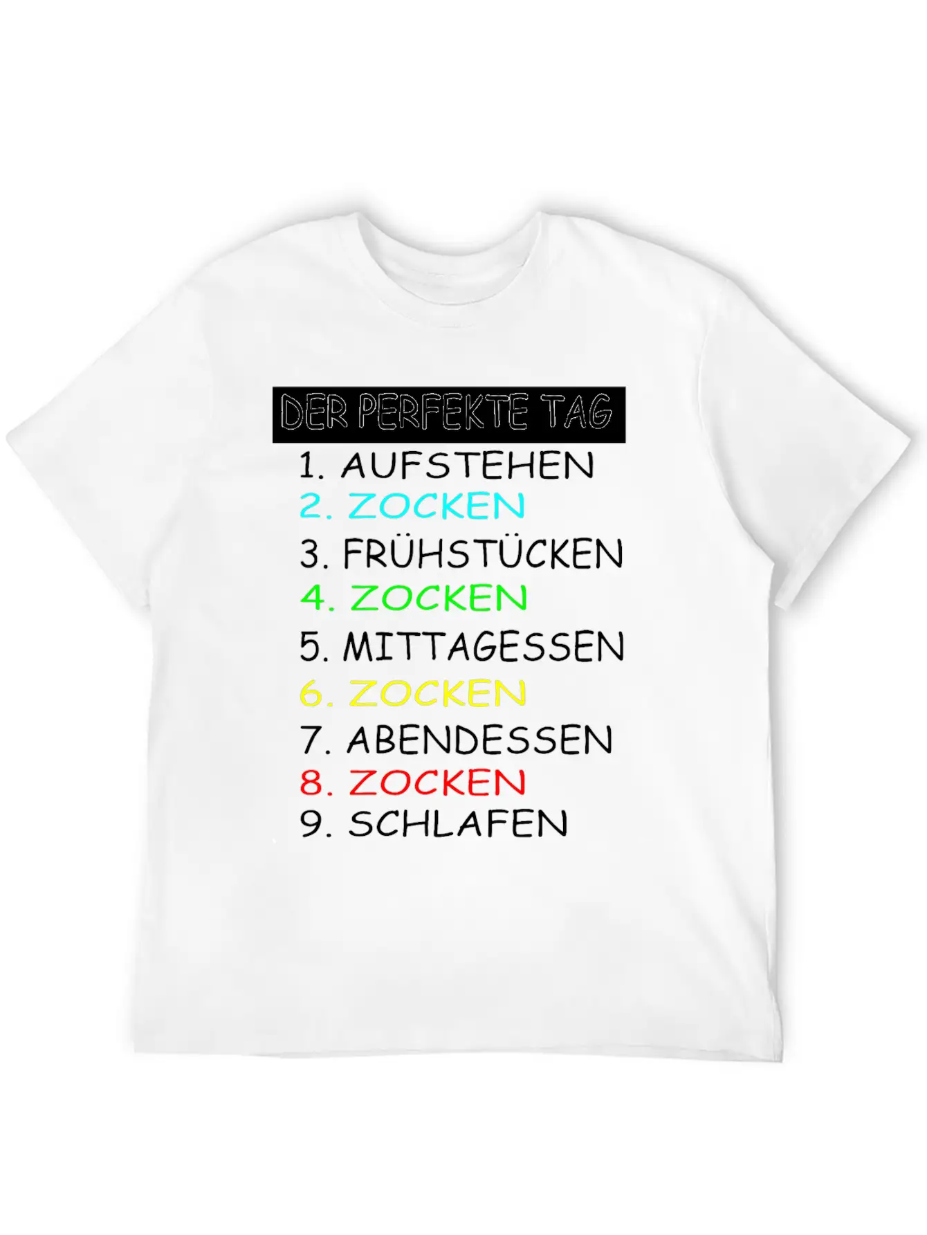 The Perfect Day Of Gaming Gamer Gaming Essential Cotton Tee For Daily Outfits ¨C Unisex Style