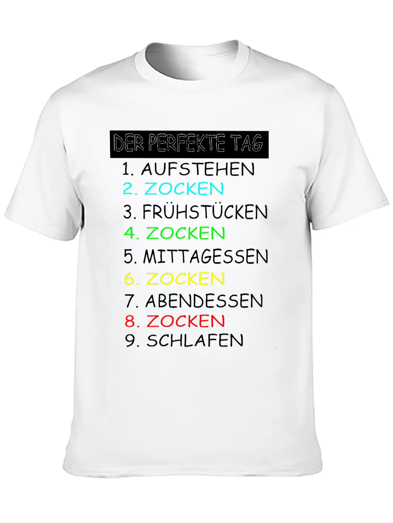 The Perfect Day Of Gaming Gamer Gaming Essential Cotton Tee For Daily Outfits ¨C Unisex Style