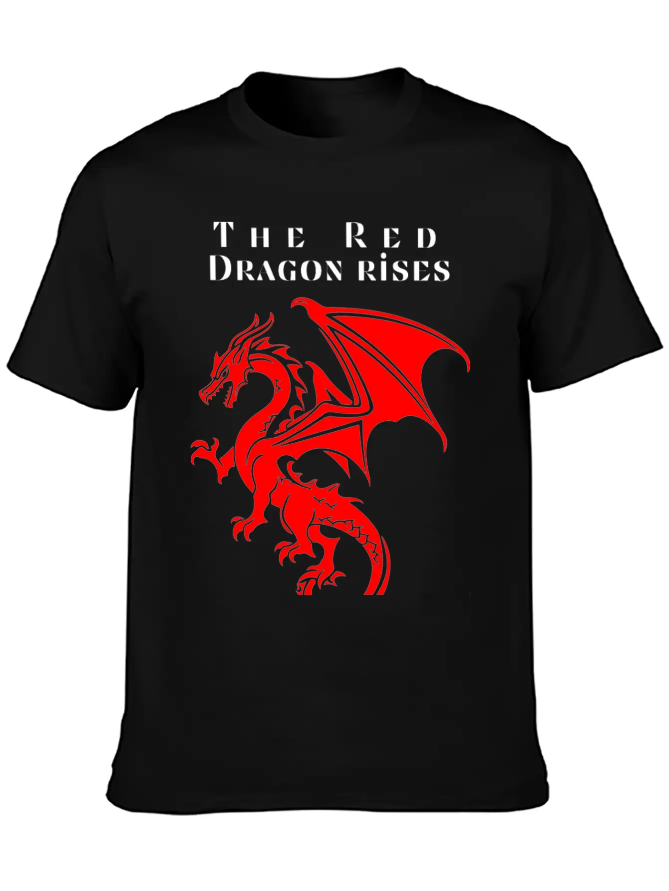 The Red Dragon Rises Essential Cotton Tee For Daily Outfits ¨C Unisex Style