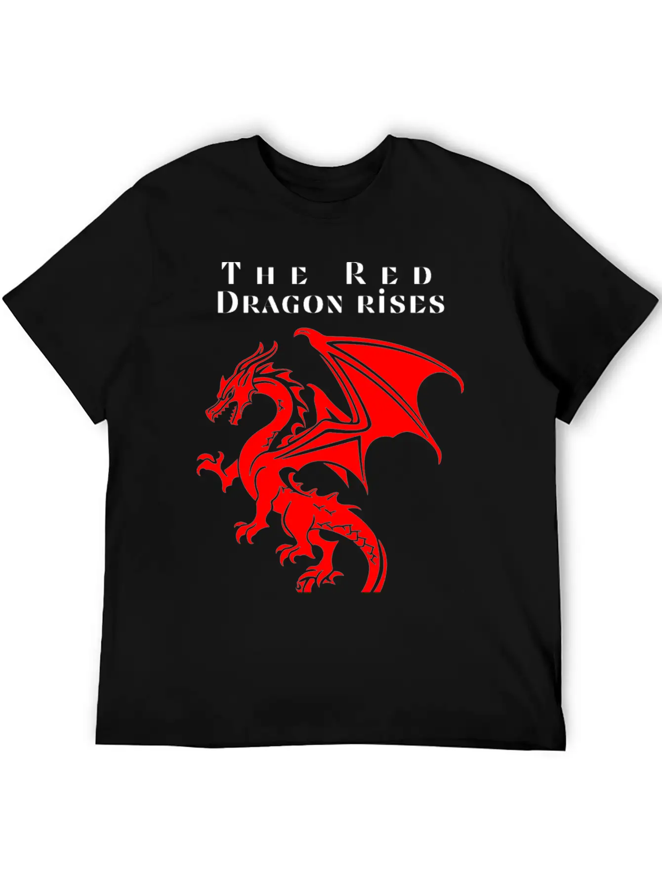 The Red Dragon Rises Essential Cotton Tee For Daily Outfits ¨C Unisex Style