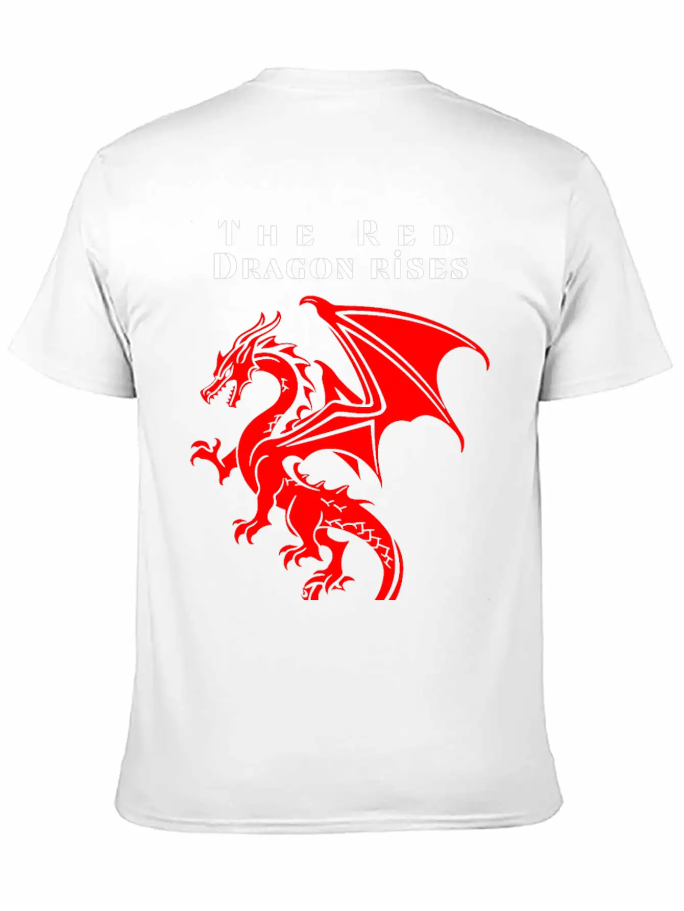The Red Dragon Rises Essential Cotton Tee For Daily Outfits ¨C Unisex Style