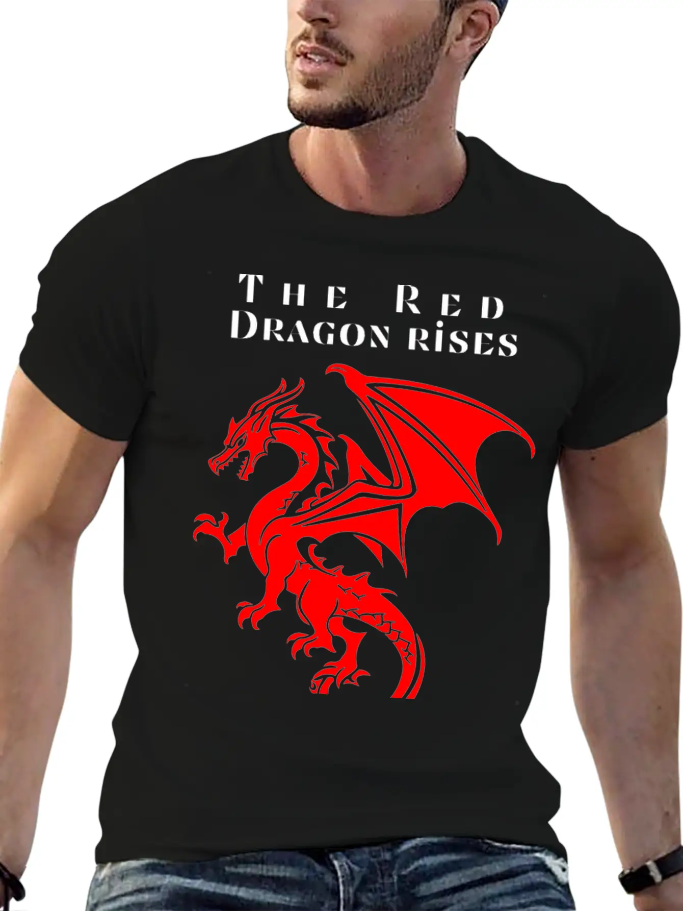 The Red Dragon Rises Essential Cotton Tee For Daily Outfits ¨C Unisex Style