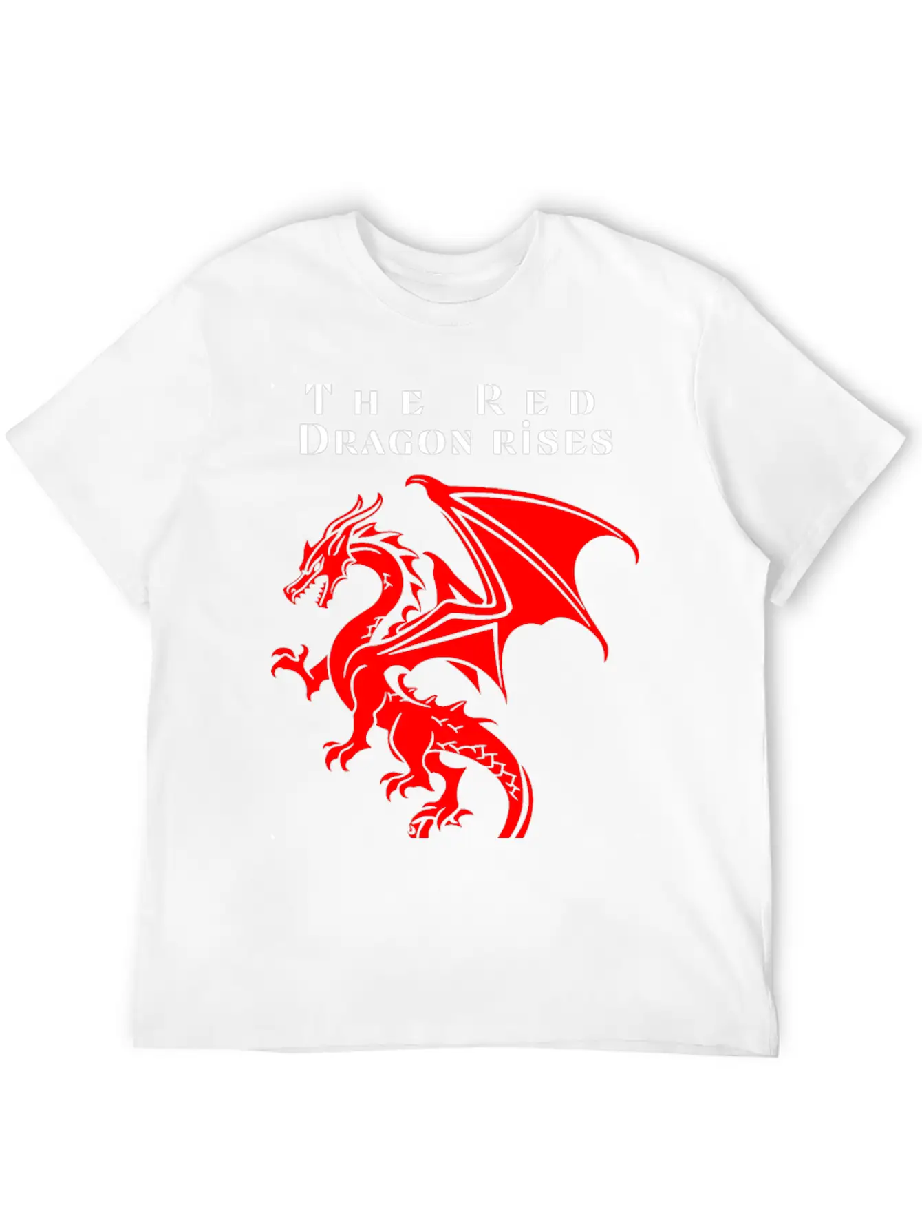 The Red Dragon Rises Essential Cotton Tee For Daily Outfits ¨C Unisex Style