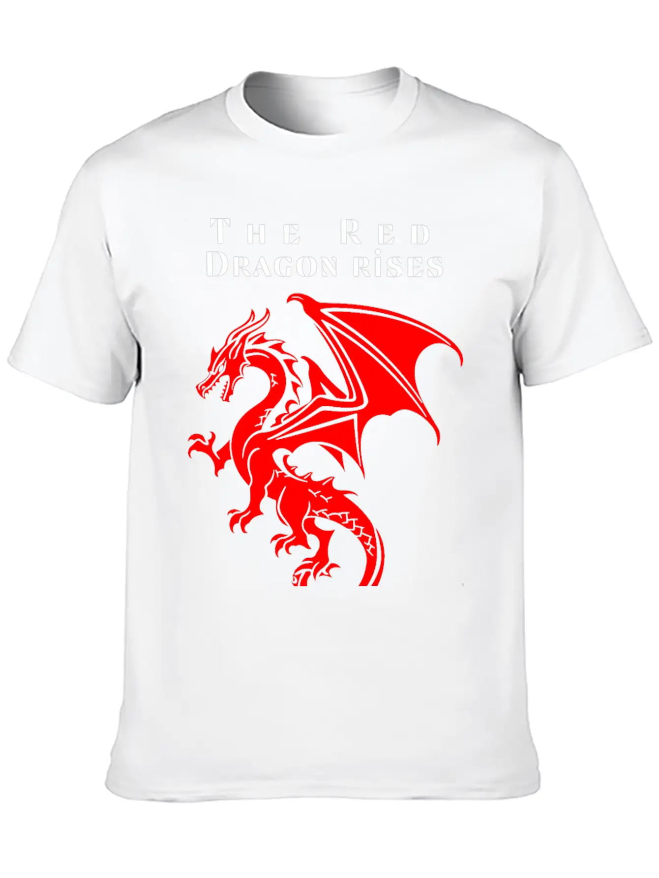 The Red Dragon Rises Essential Cotton Tee For Daily Outfits ¨C Unisex Style