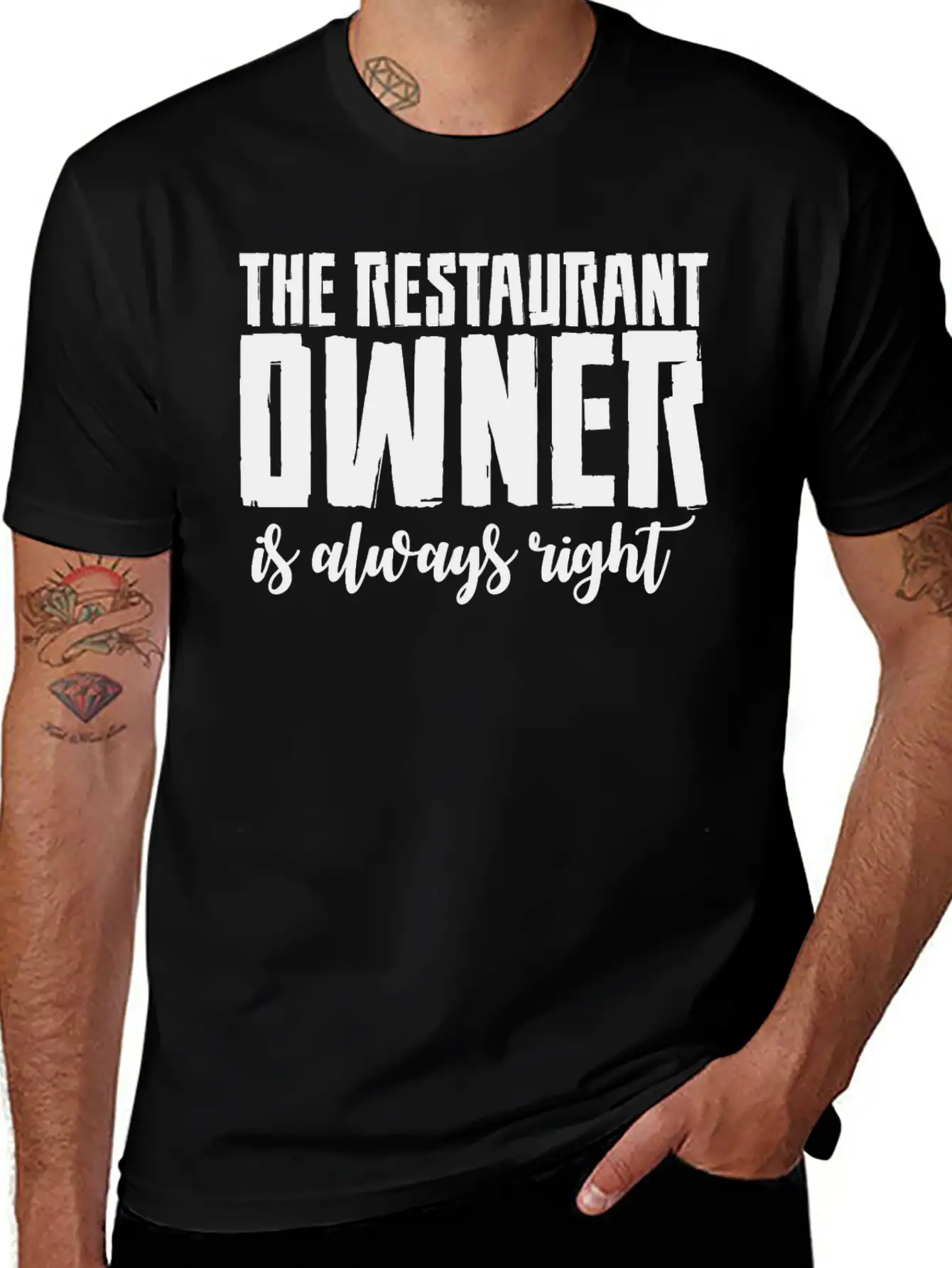 The Restaurant Owner Is Always Right 2 Essential Cotton Tee For Daily Outfits ¨C Unisex Style