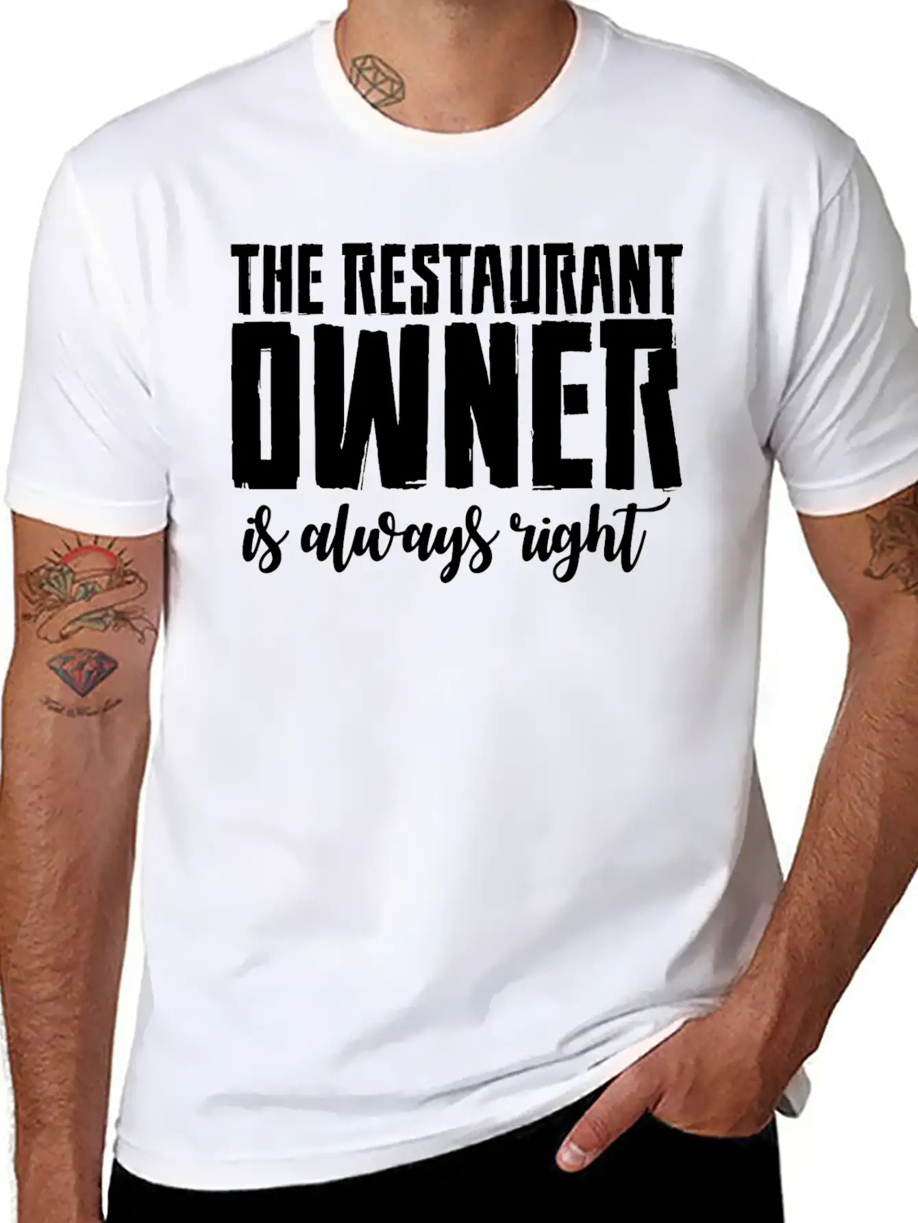 The Restaurant Owner Is Always Right 2 Essential Cotton Tee For Daily Outfits ¨C Unisex Style