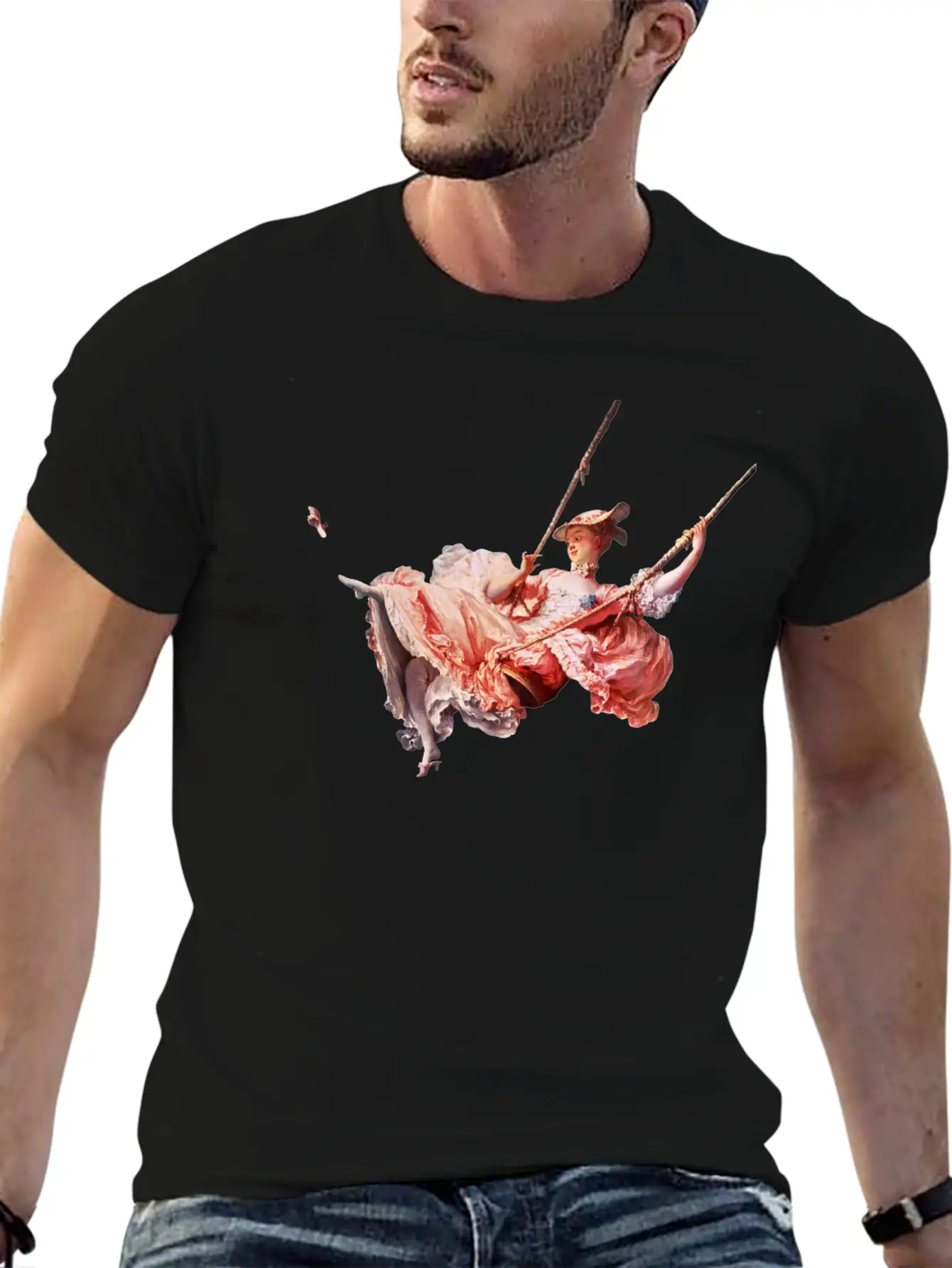The Swing, Fragonard Soft Cotton Short Sleeve Tee ¨C Unisex Wardrobe Staple