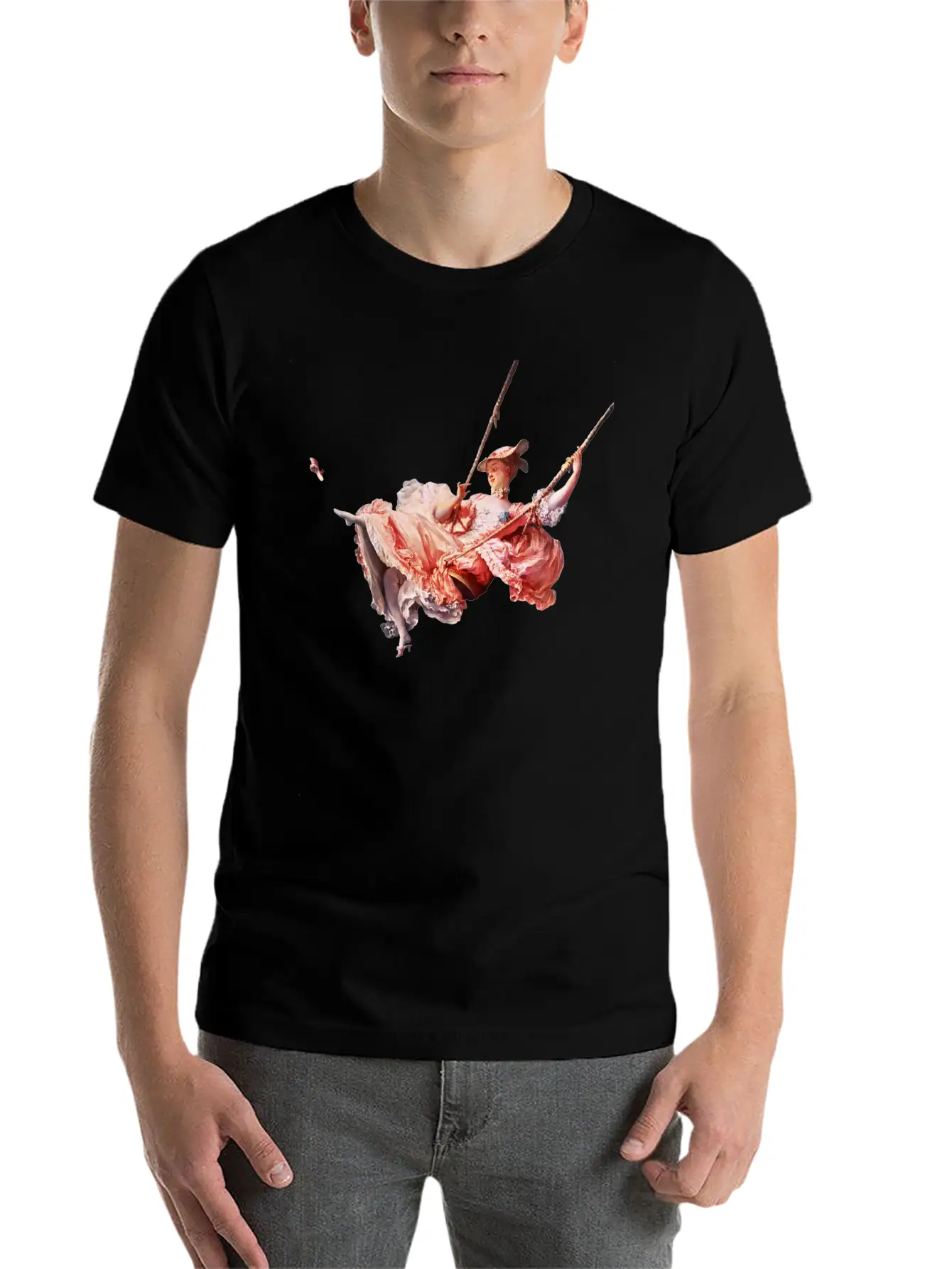 The Swing, Fragonard Soft Cotton Short Sleeve Tee ¨C Unisex Wardrobe Staple