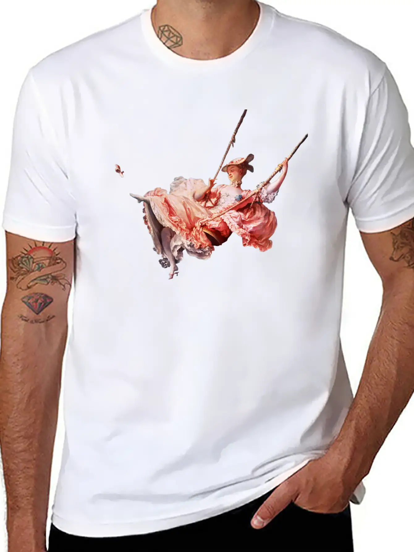 The Swing, Fragonard Soft Cotton Short Sleeve Tee ¨C Unisex Wardrobe Staple